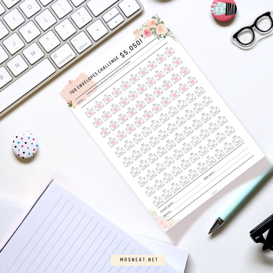 Creating Saving Goals with a Printable Savings Challenge