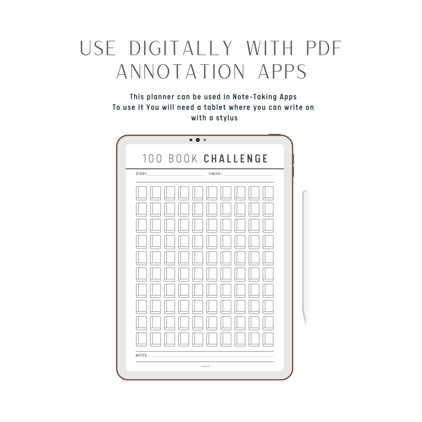 100 Book Challenge Template