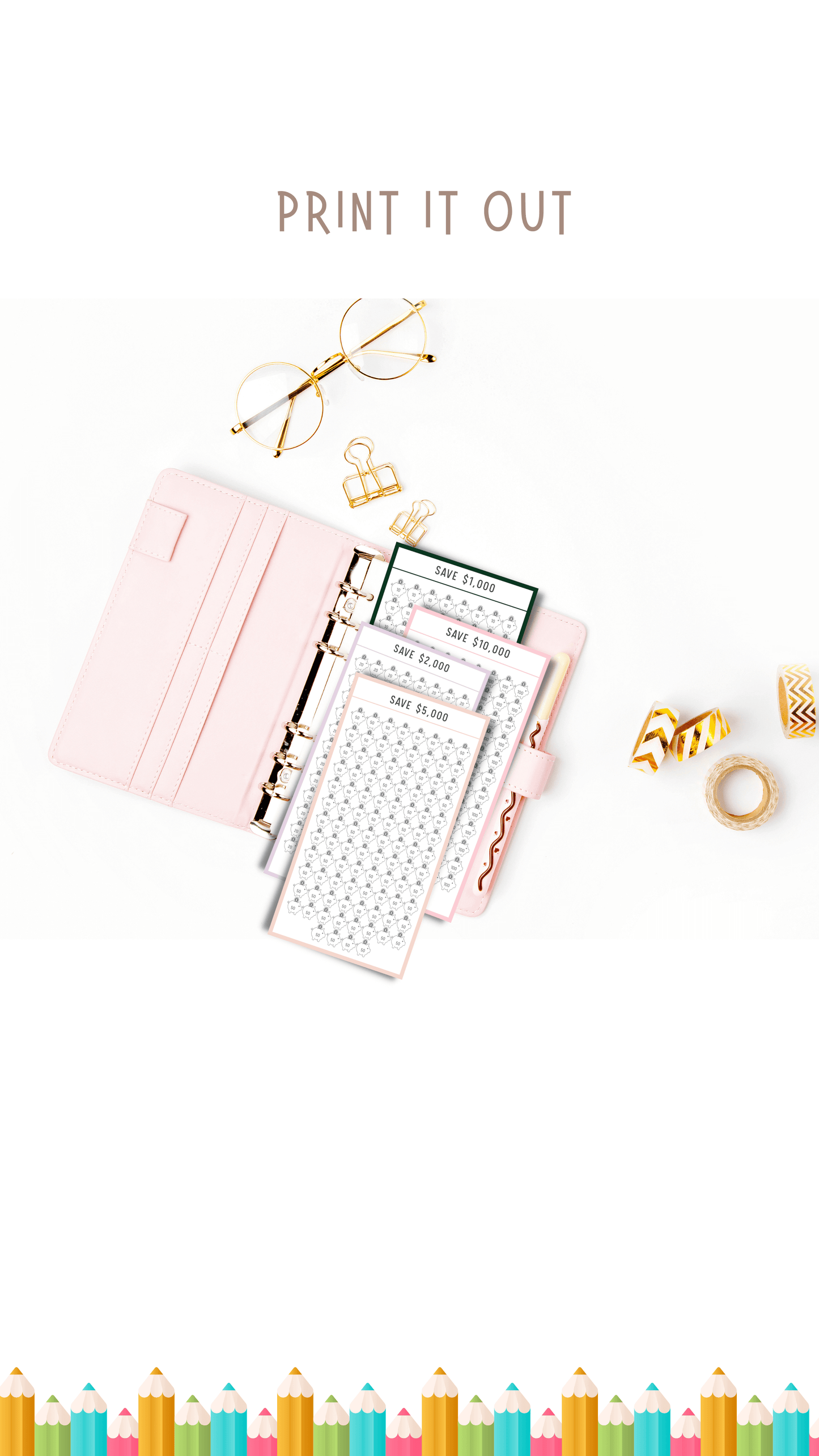 Mini saving Challenge Printable
