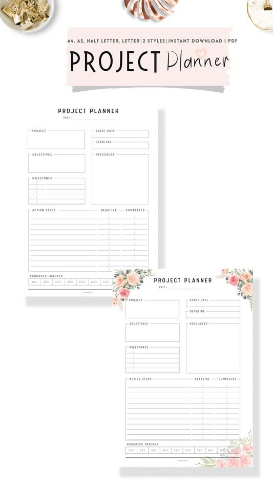 Project Planner Printable