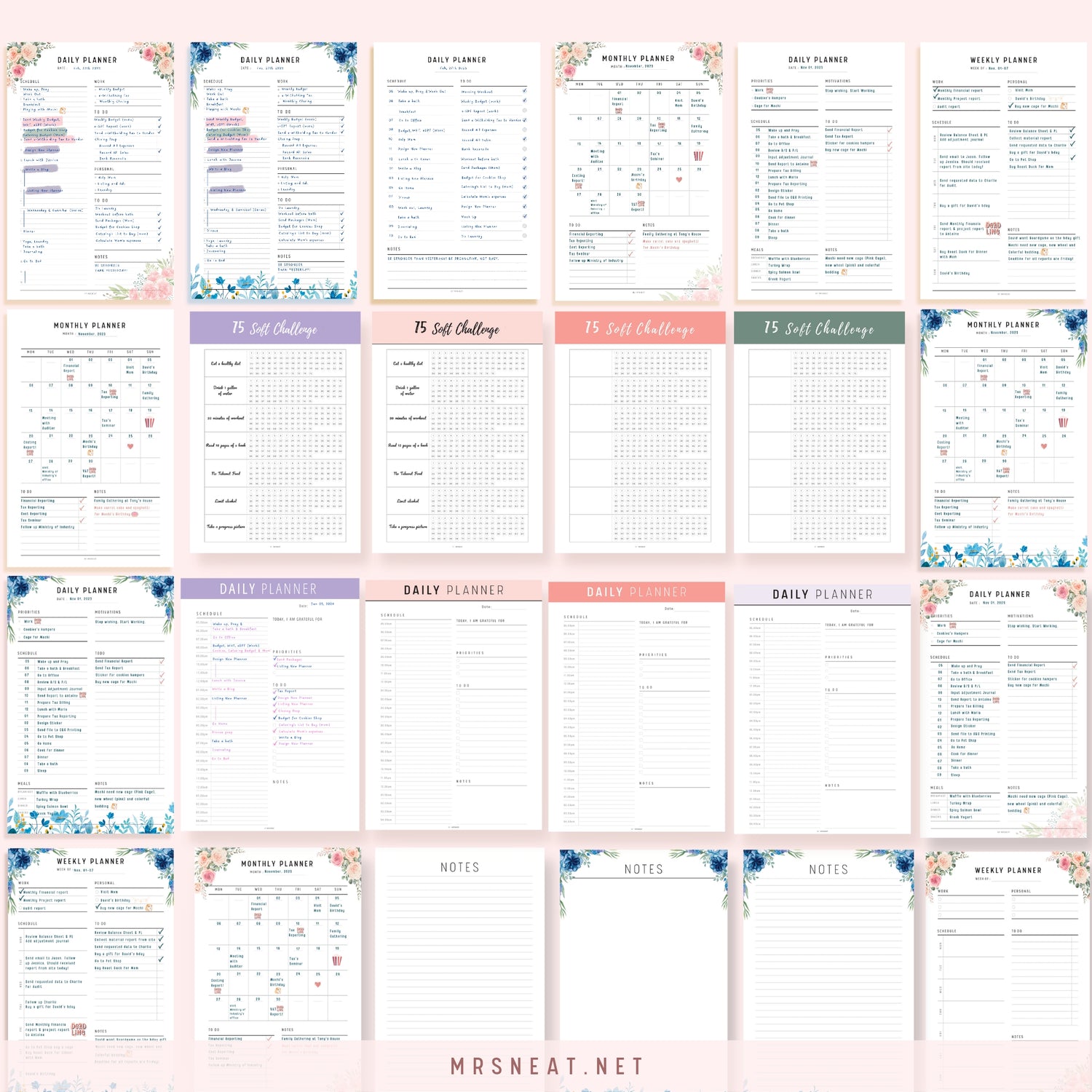 Instant Download Printable Planner by mrsneat.net
