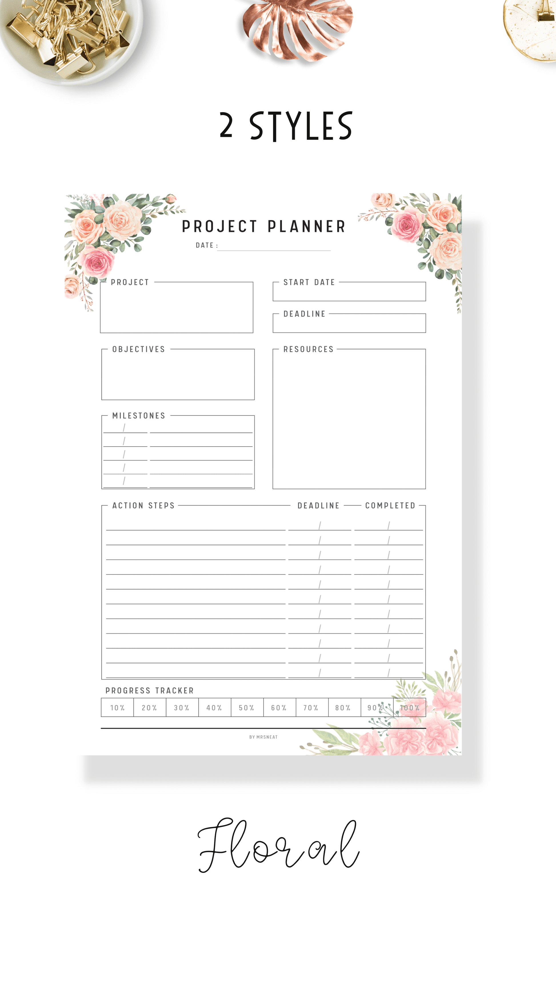 Project Planner Printable