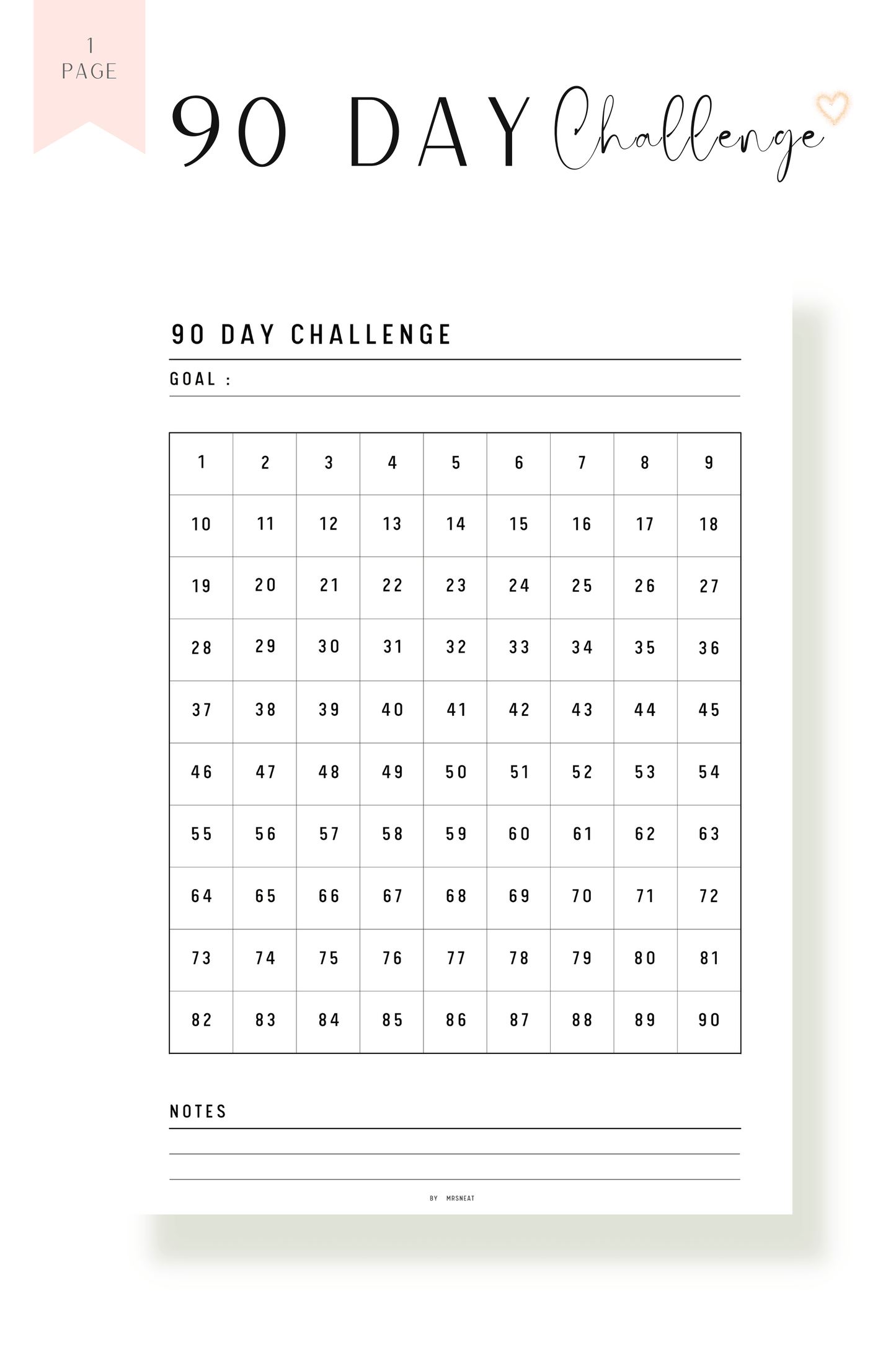 Habit Challenge Printable Bundle