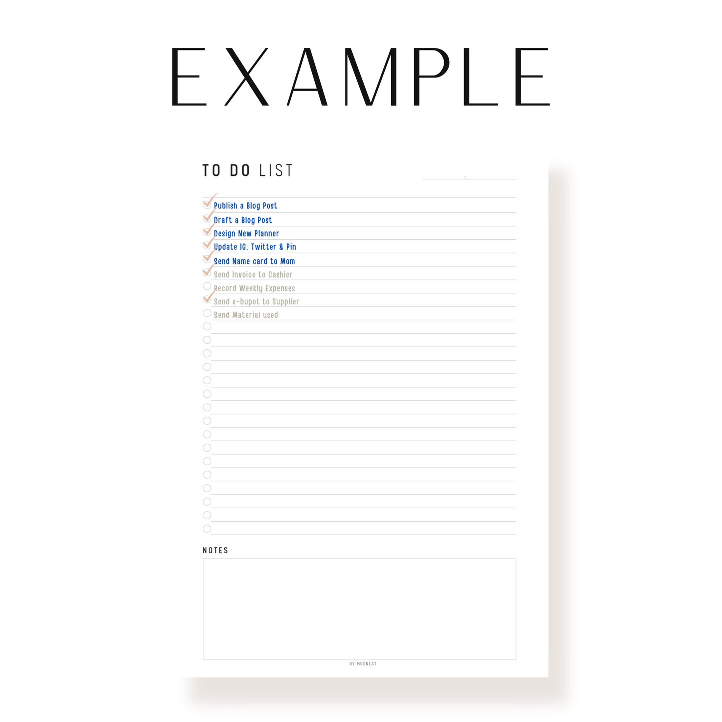 Simple To Do List Planner Printable