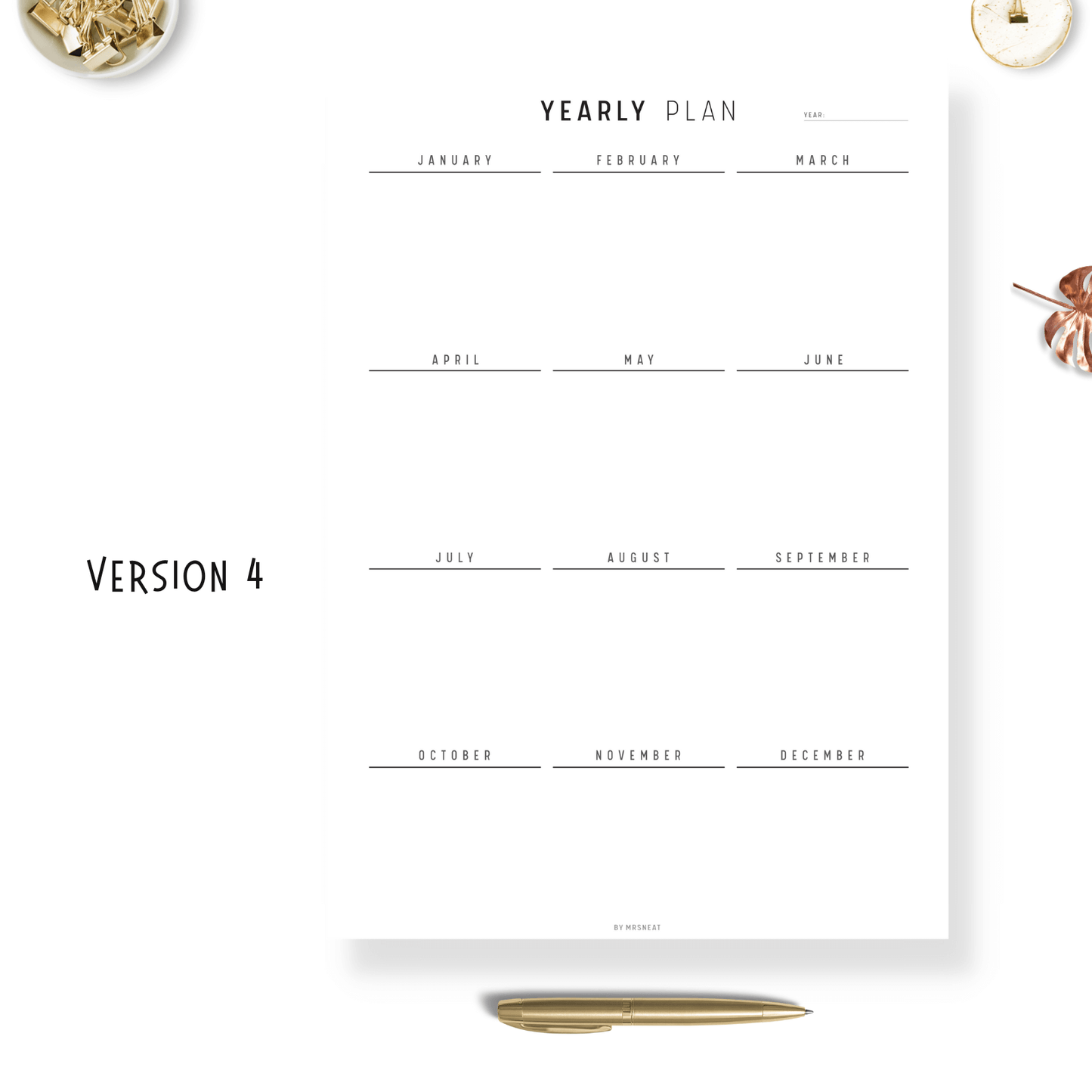 the Ultimate Yearly Planner Printable