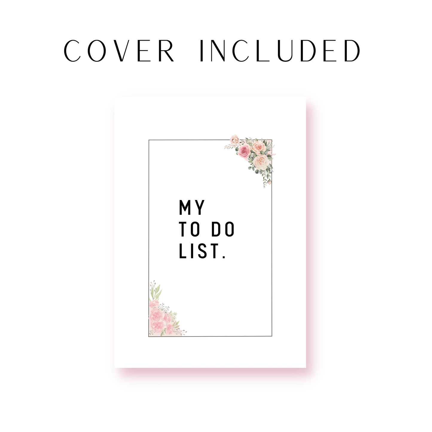 Cover Floral To Do List Planner Bundle