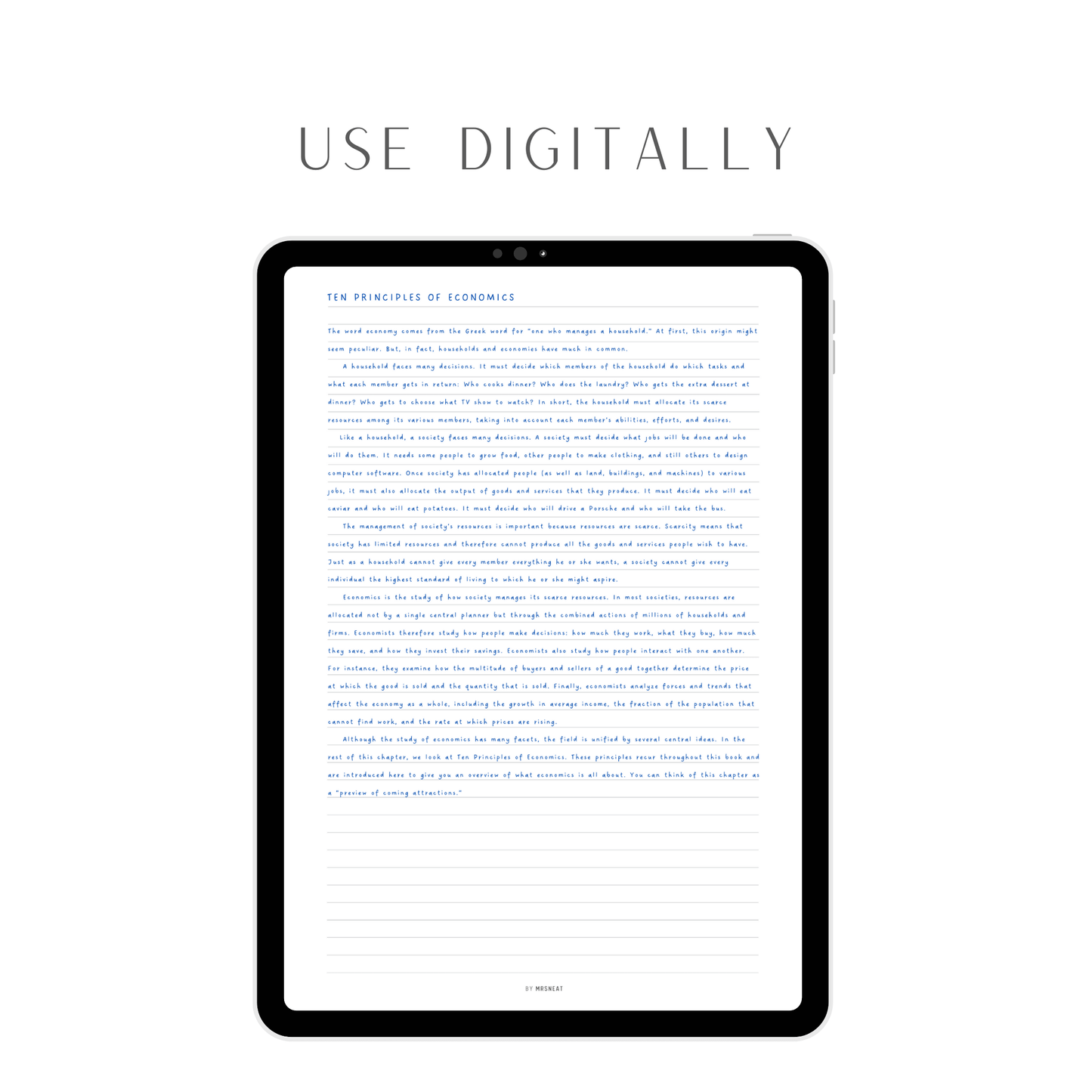 Notes Page Printable