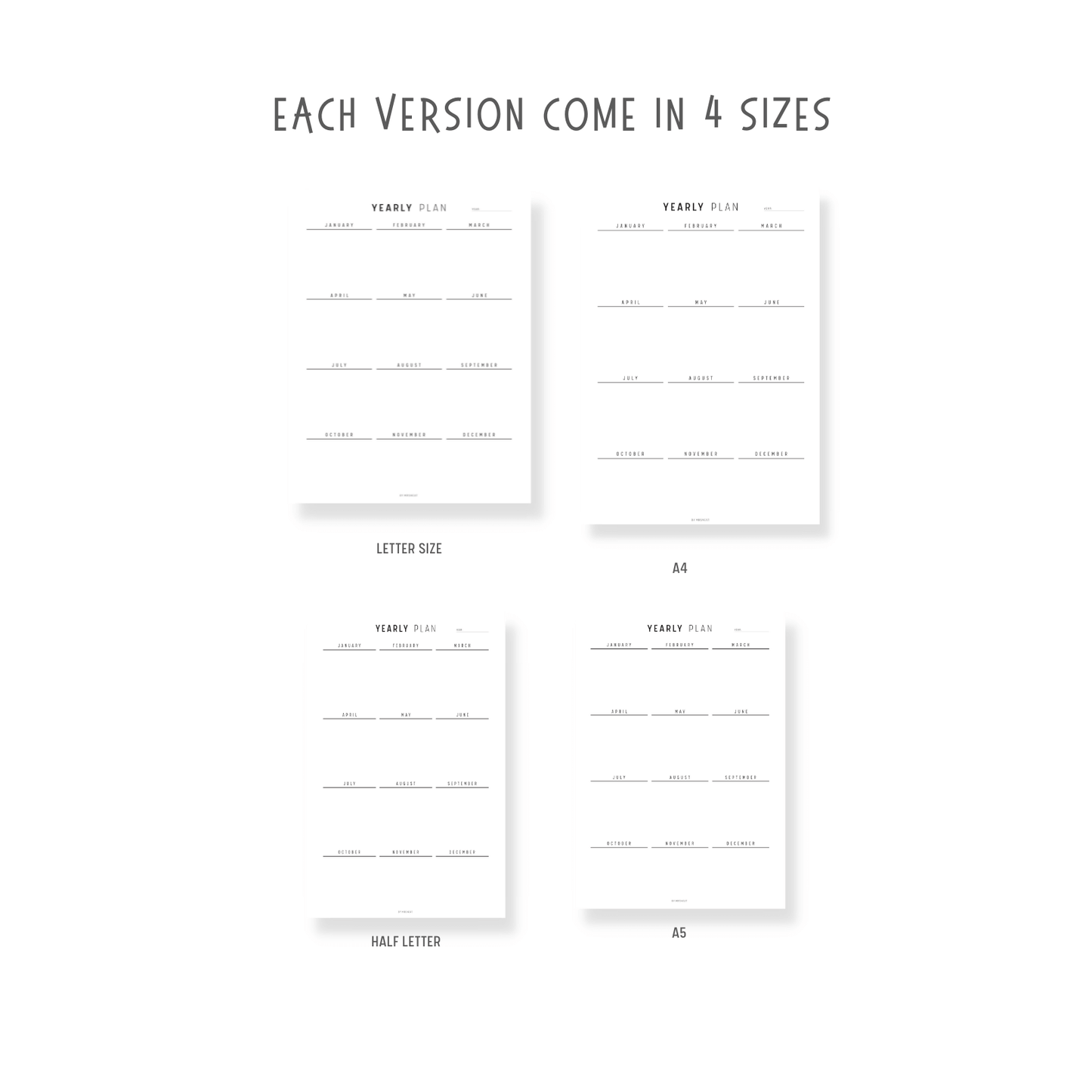 the Ultimate Yearly Planner Printable