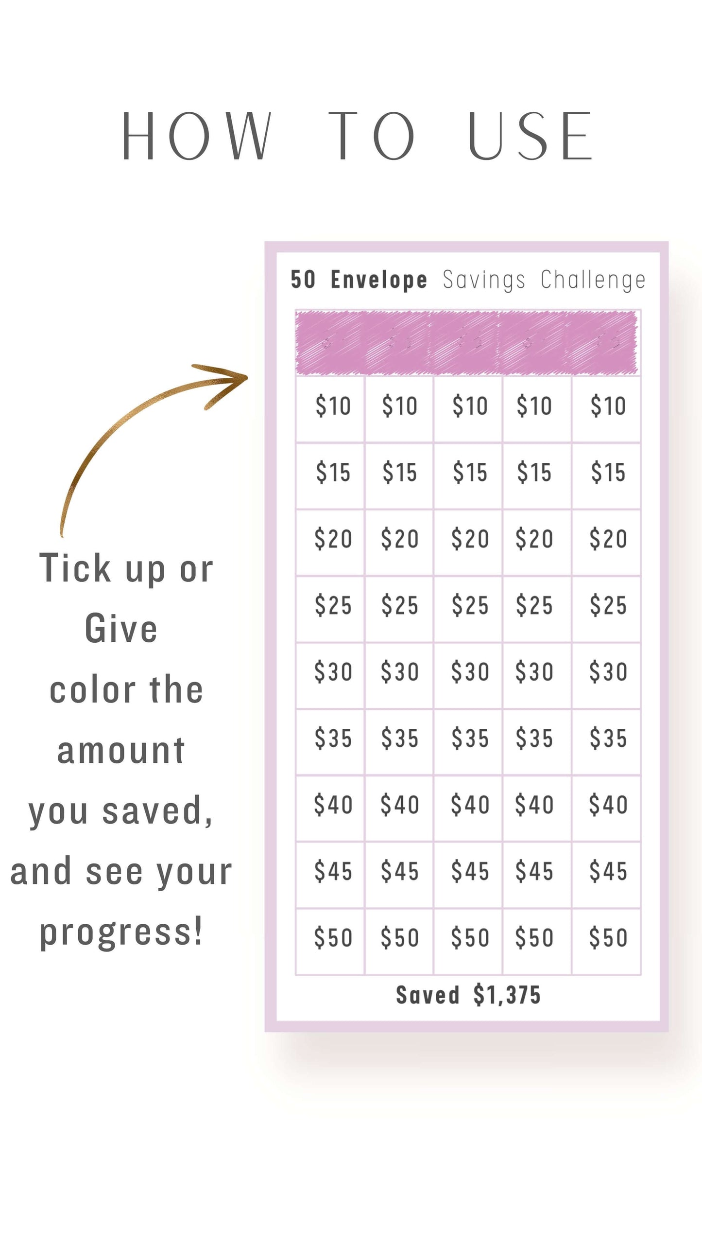 A6 Mini Saving Challenge Printable Bundle