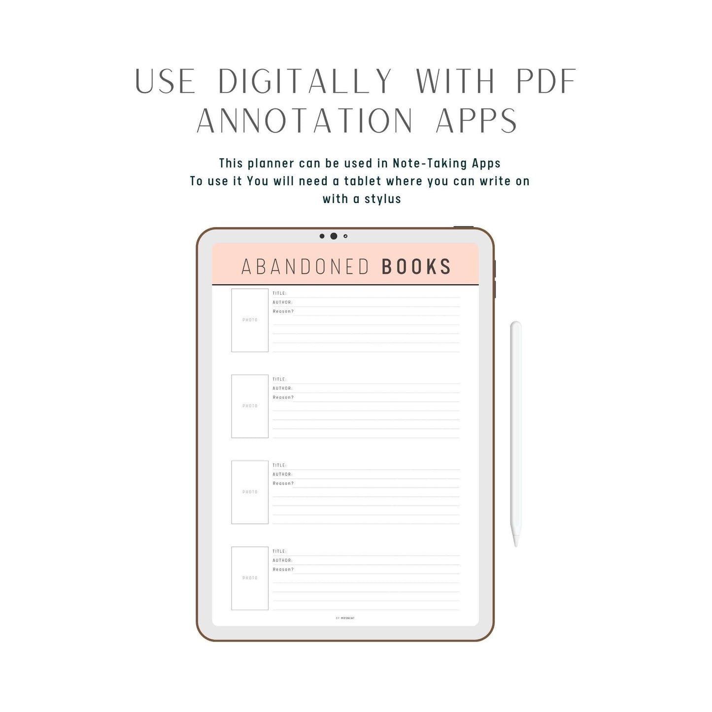 Abandoned Books Template Pdf