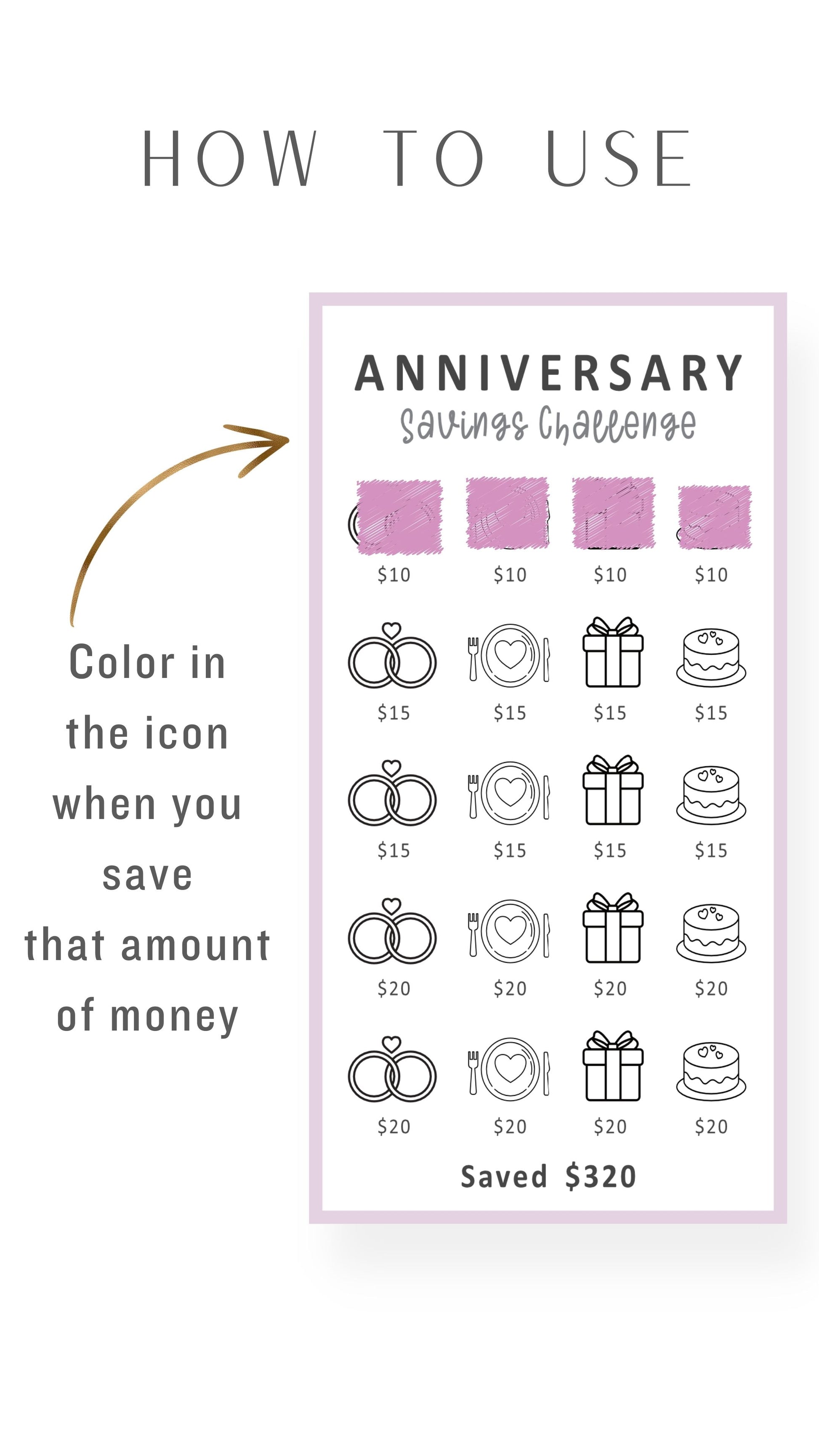 How to save money for anniversary