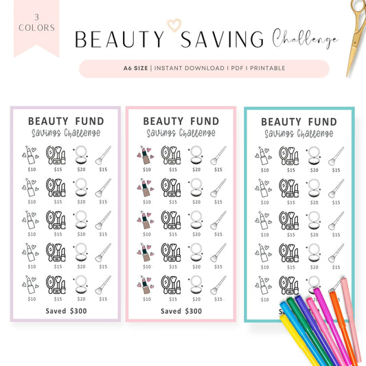 A6 Beauty Fund Mini Savings Challenge