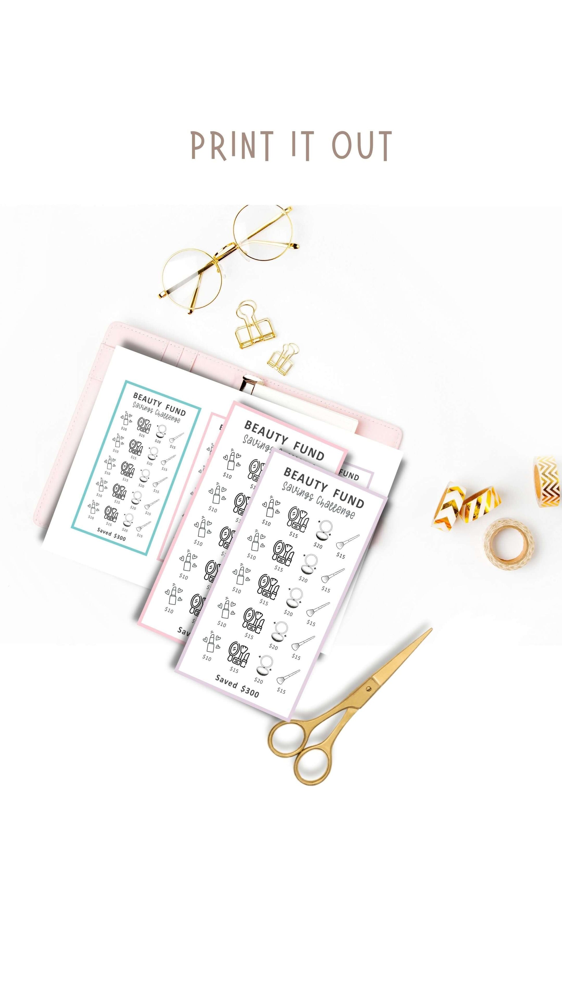 A6 Mini Savings Challenge Printable