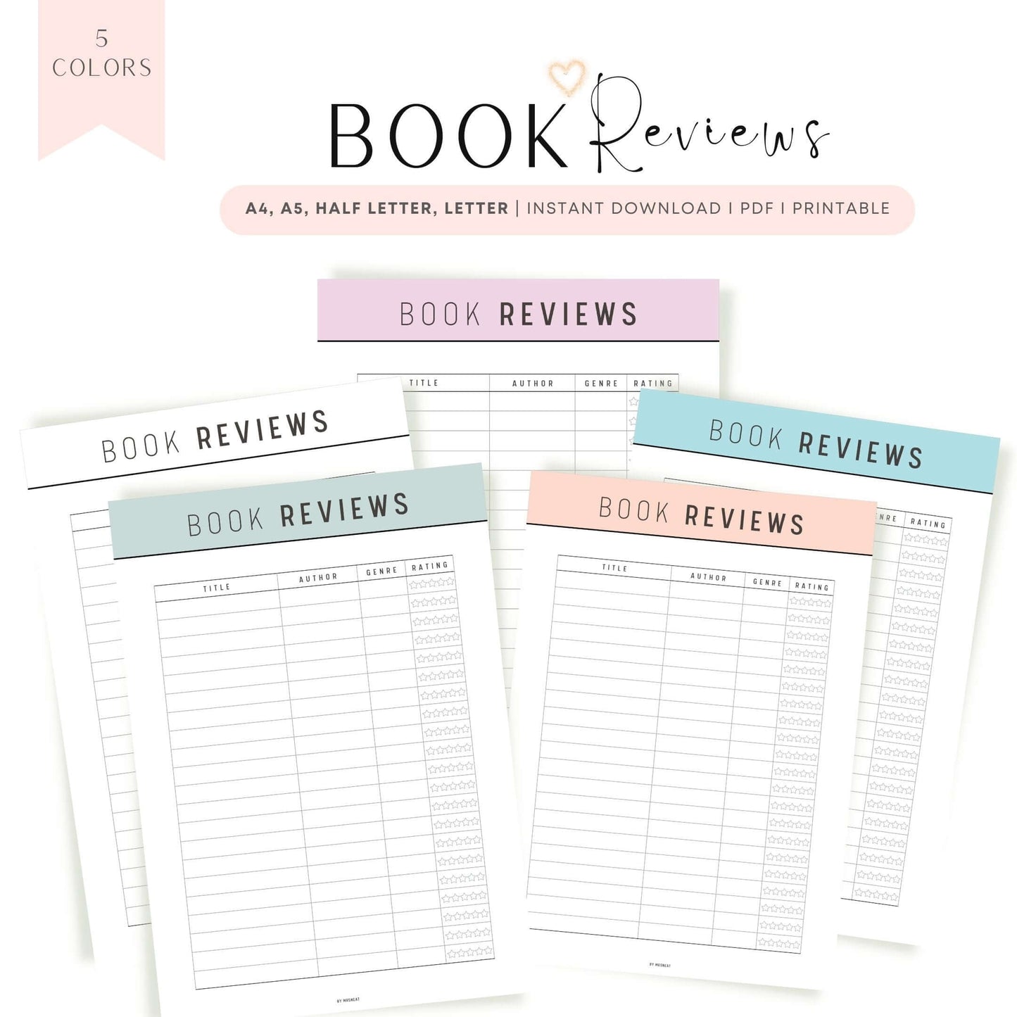 Book Review Template Printable