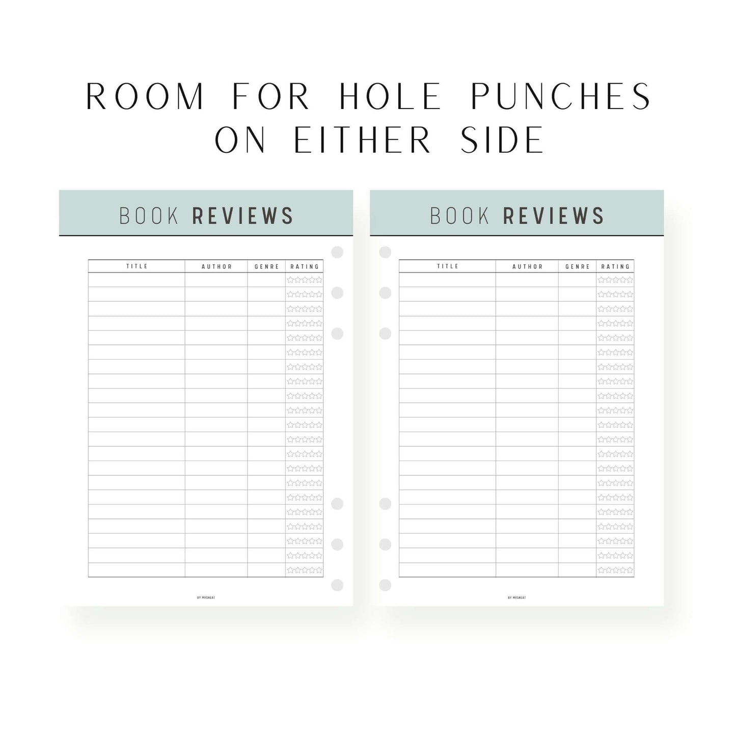 Book Review Template Printable