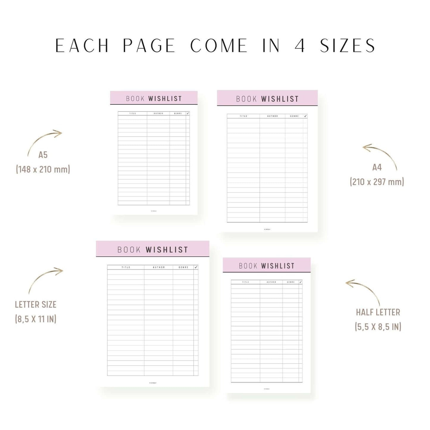 Book Wish list Template