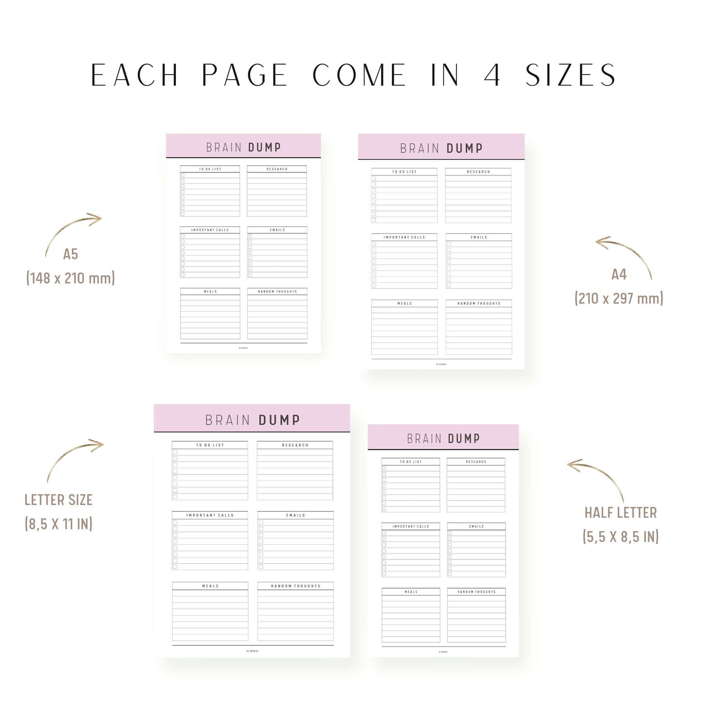 Brain Dump Page Printable