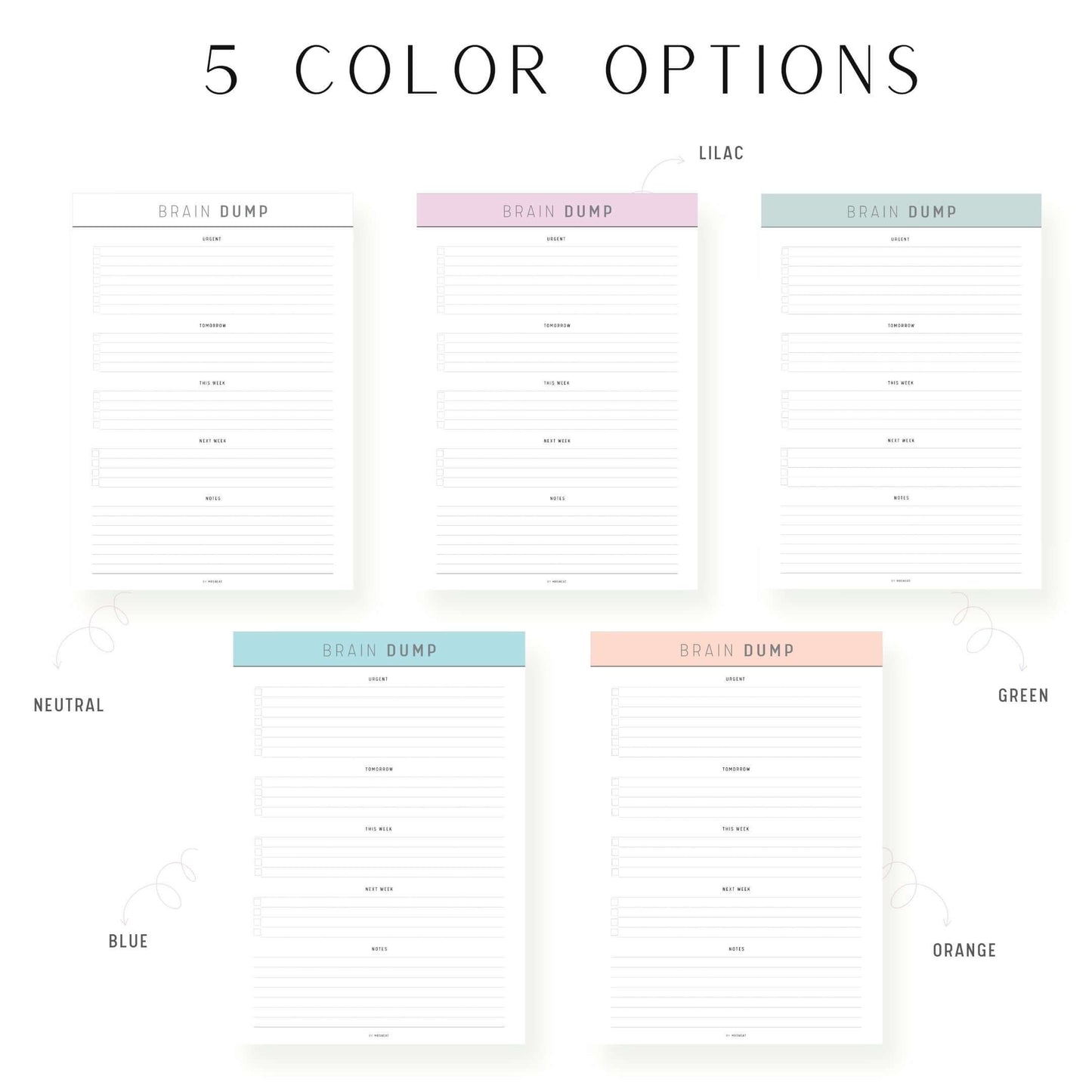 Brain Dump Template