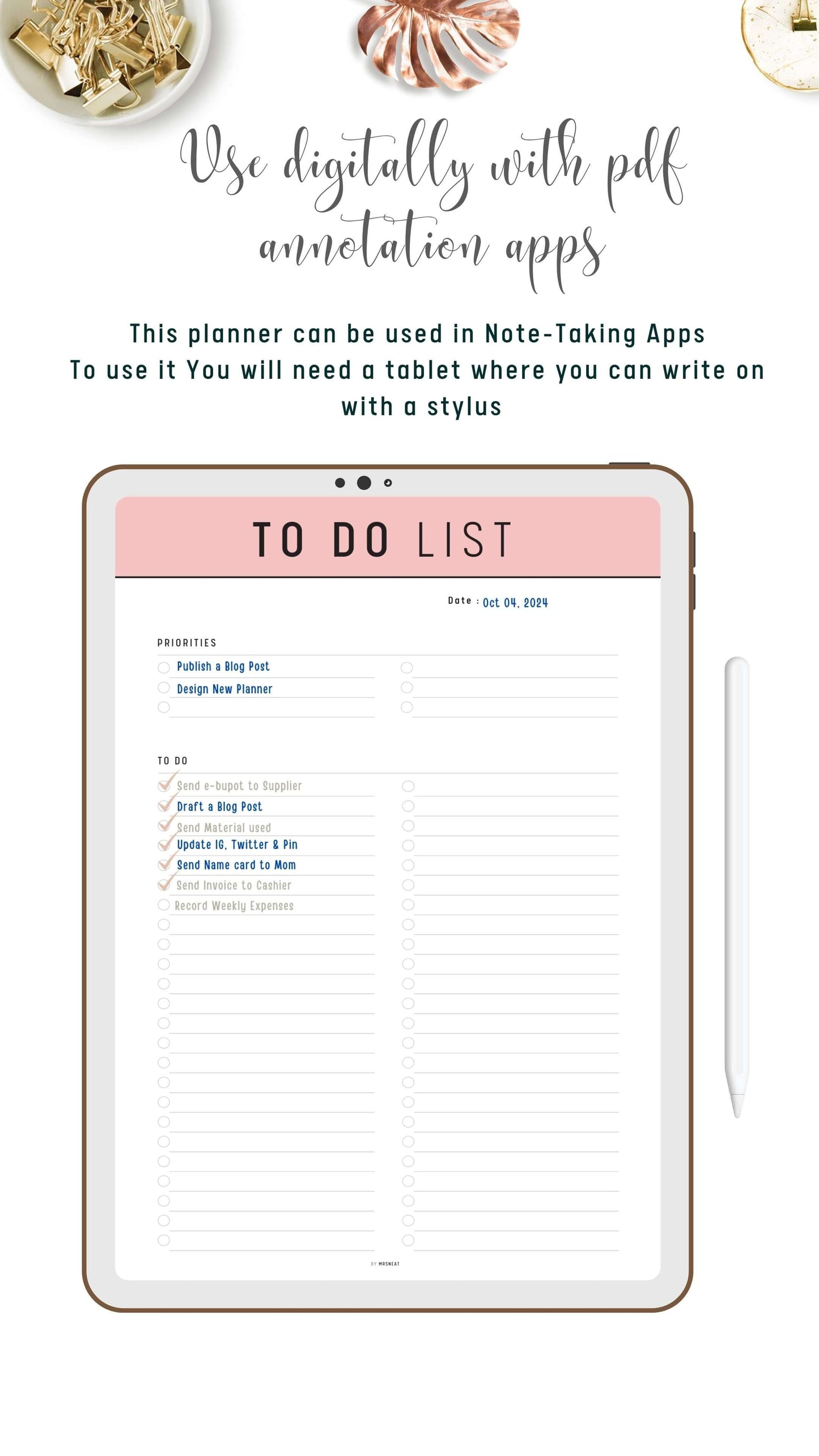 Colorful To Do List Planner Template