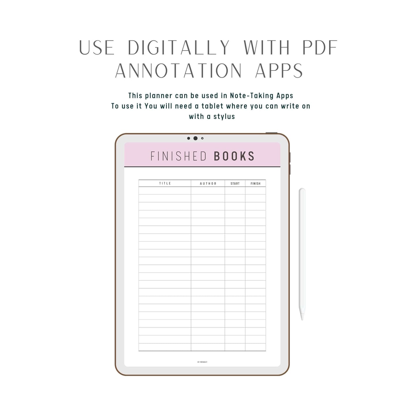 Book Complete List Template pdf