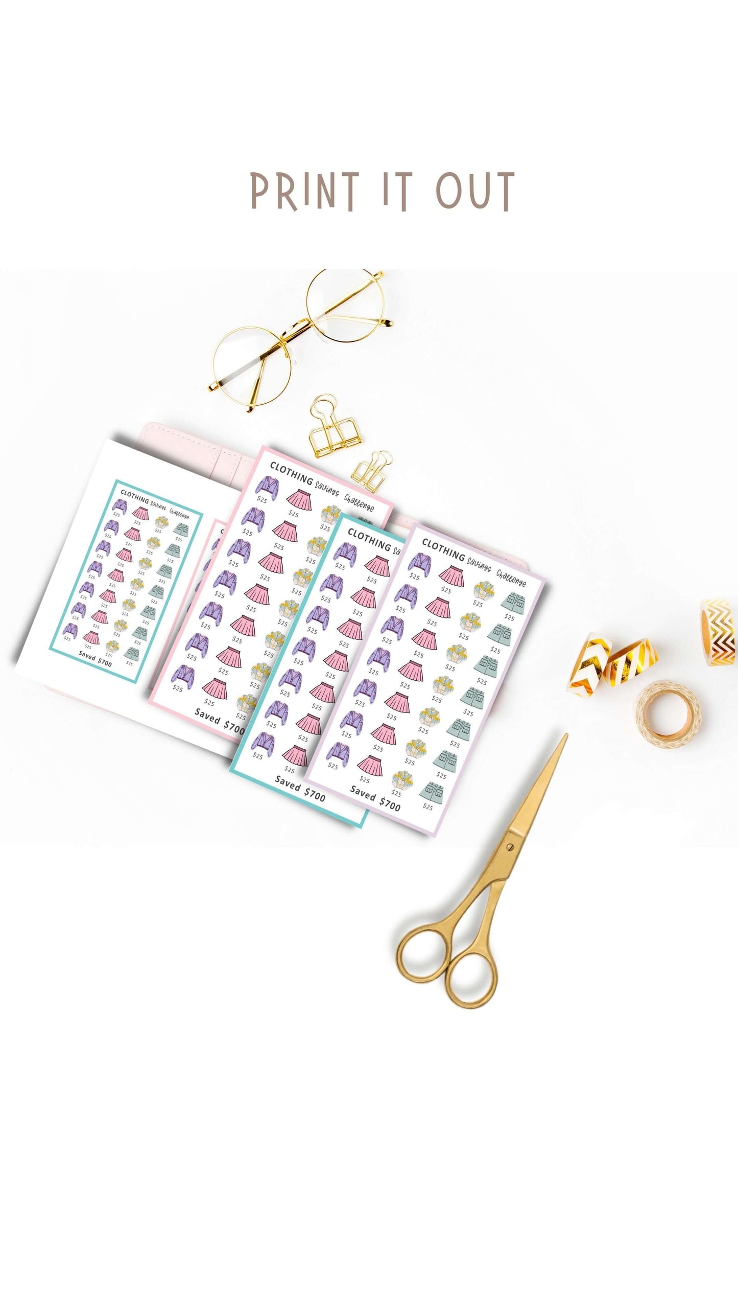 A6 Mini Saving Tracker Template Printable