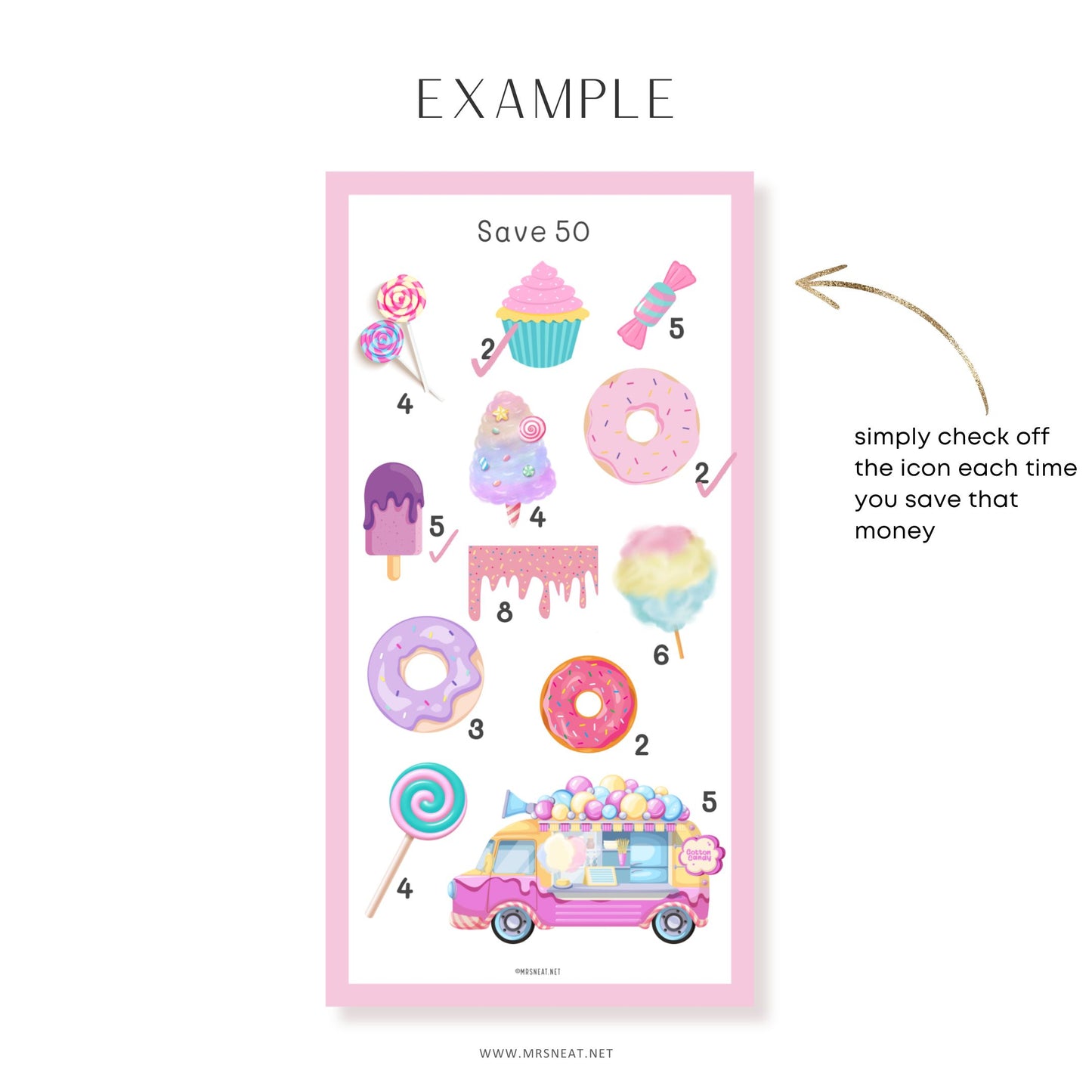 6 Mini Savings Challenges Printable Save $300