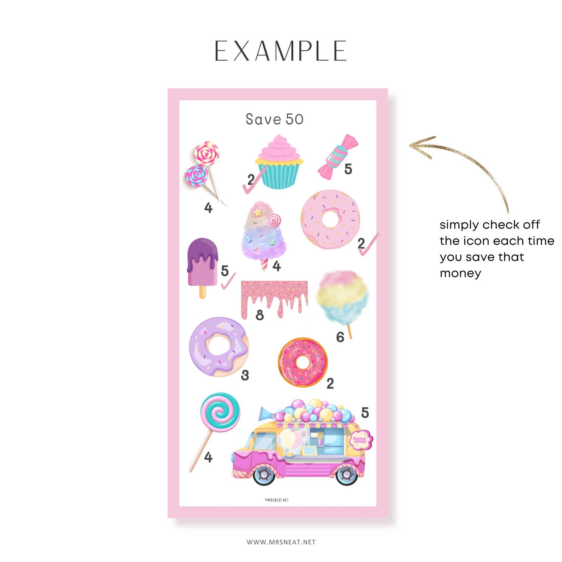 6 Mini Savings Challenges Printable Save $300