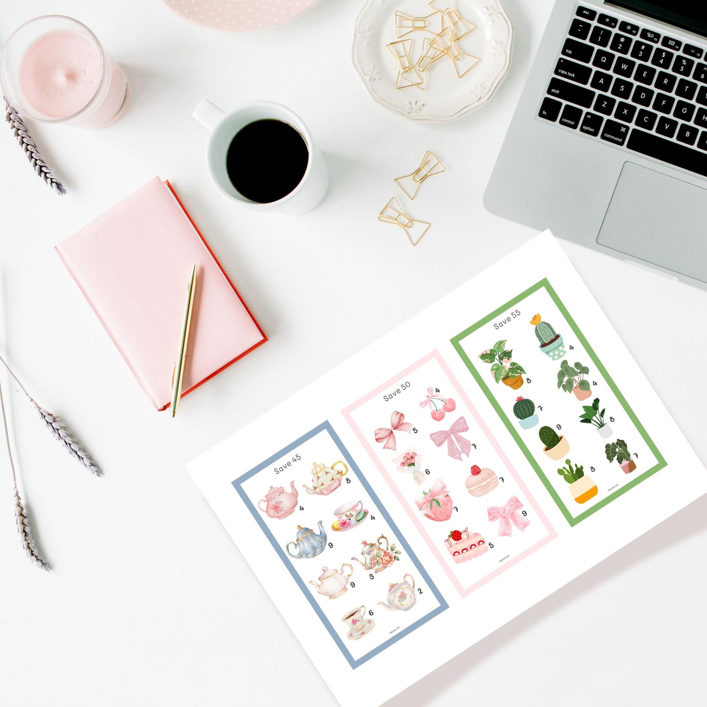 6 Mini Savings Challenges Printable Save $300