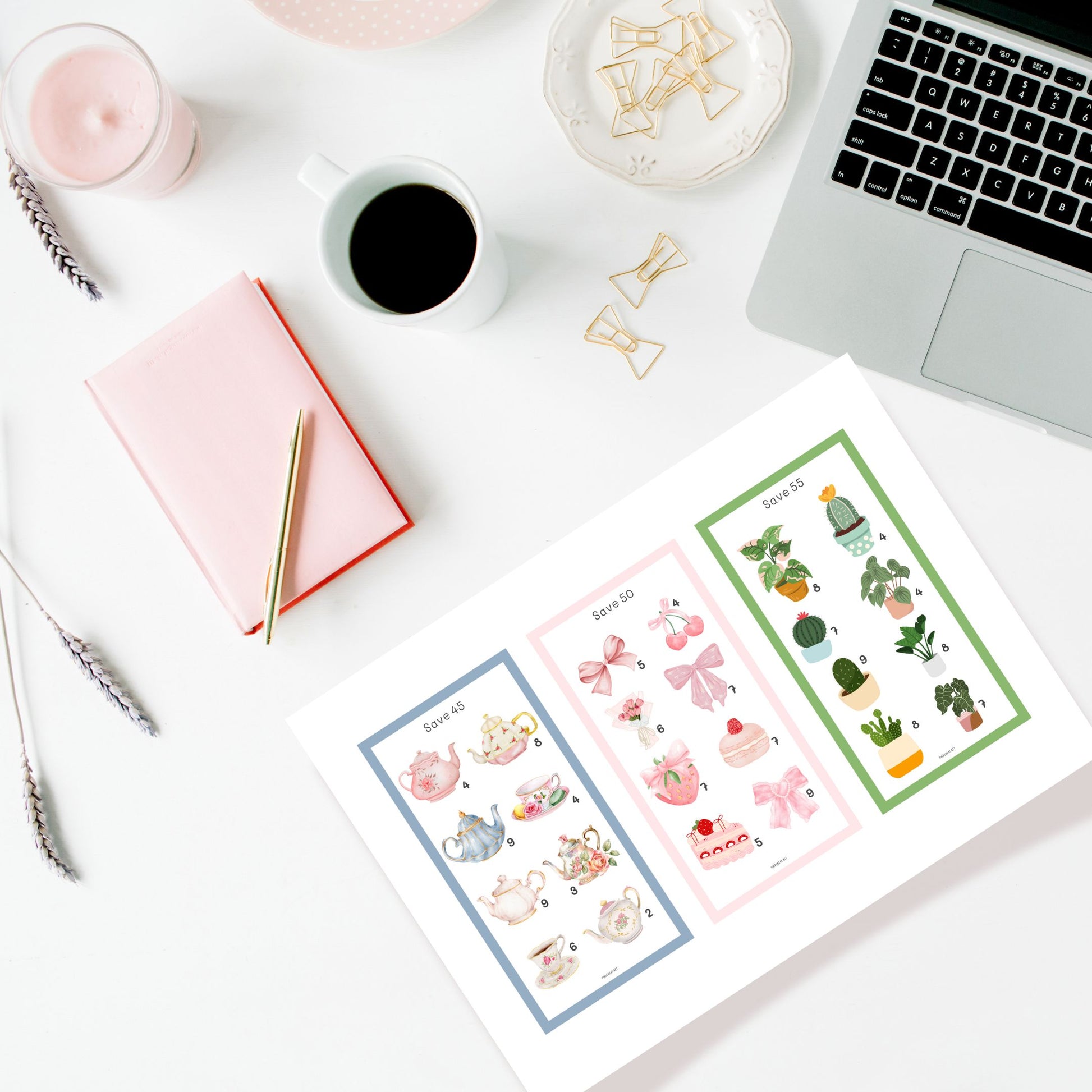 6 Mini Savings Challenges Printable Save $300