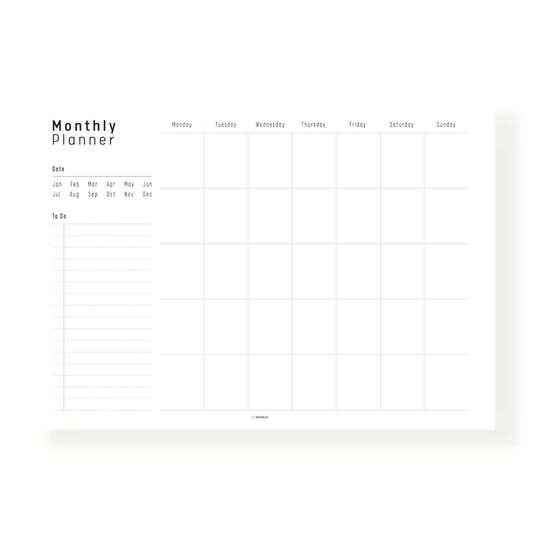 Simple Monthly Planner Template