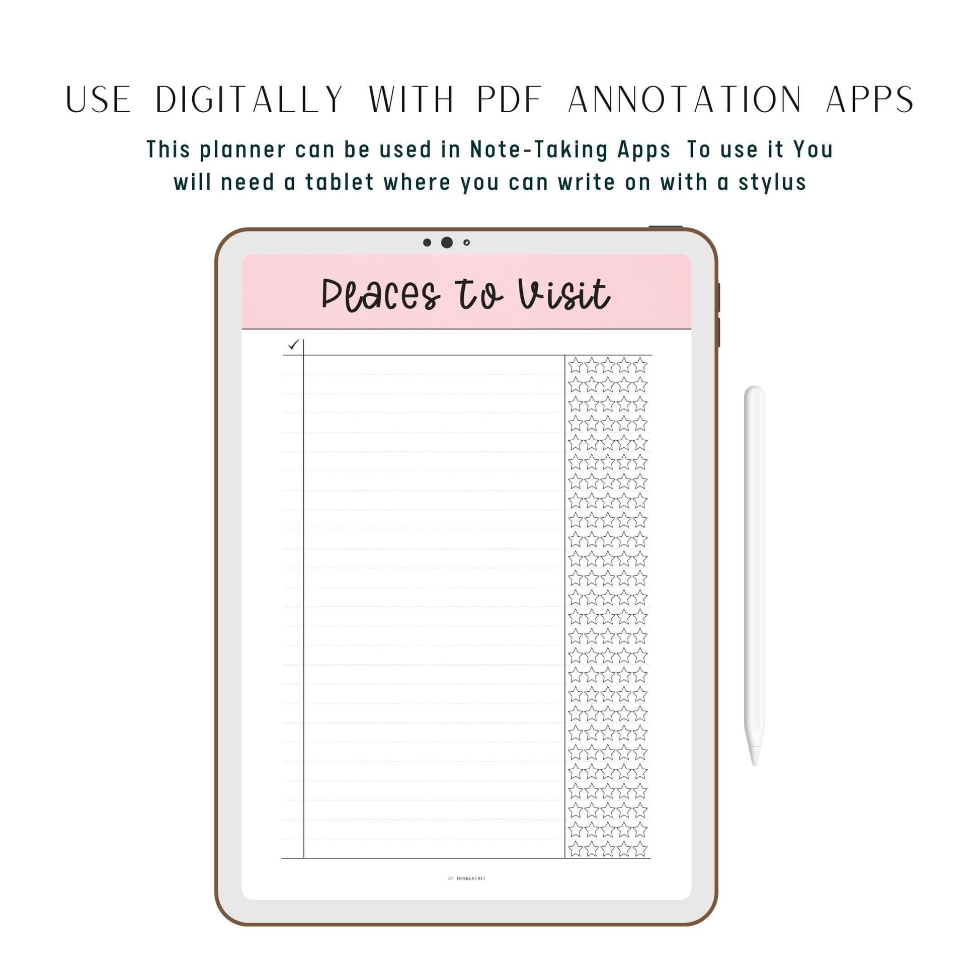 Digital Places To Visit Template