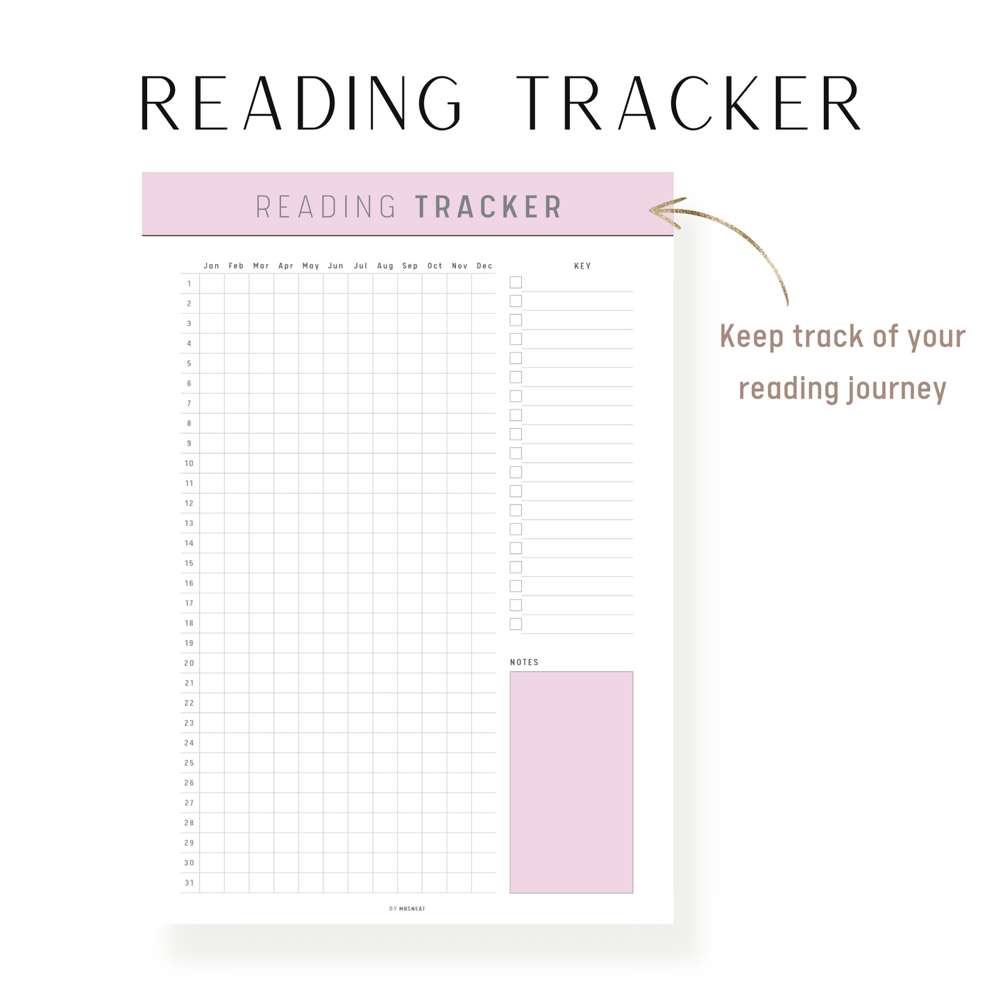 Reading Tracker Template Printable