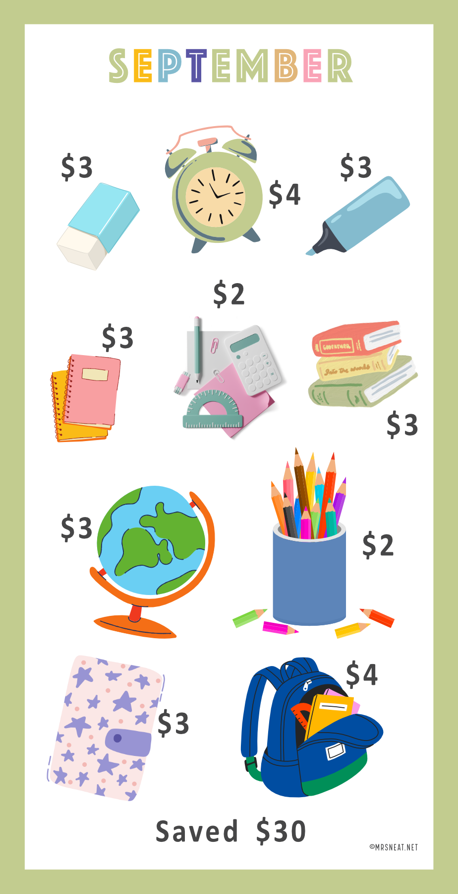 Mini Savings Challenges Digital Download, All Twelve Months, Each Challenge is Save 30, Annual 12 Months Savings Challenge Printable for Cash Stuffing, A6 Money Tracker, A4 Size, Monthly Budgeting