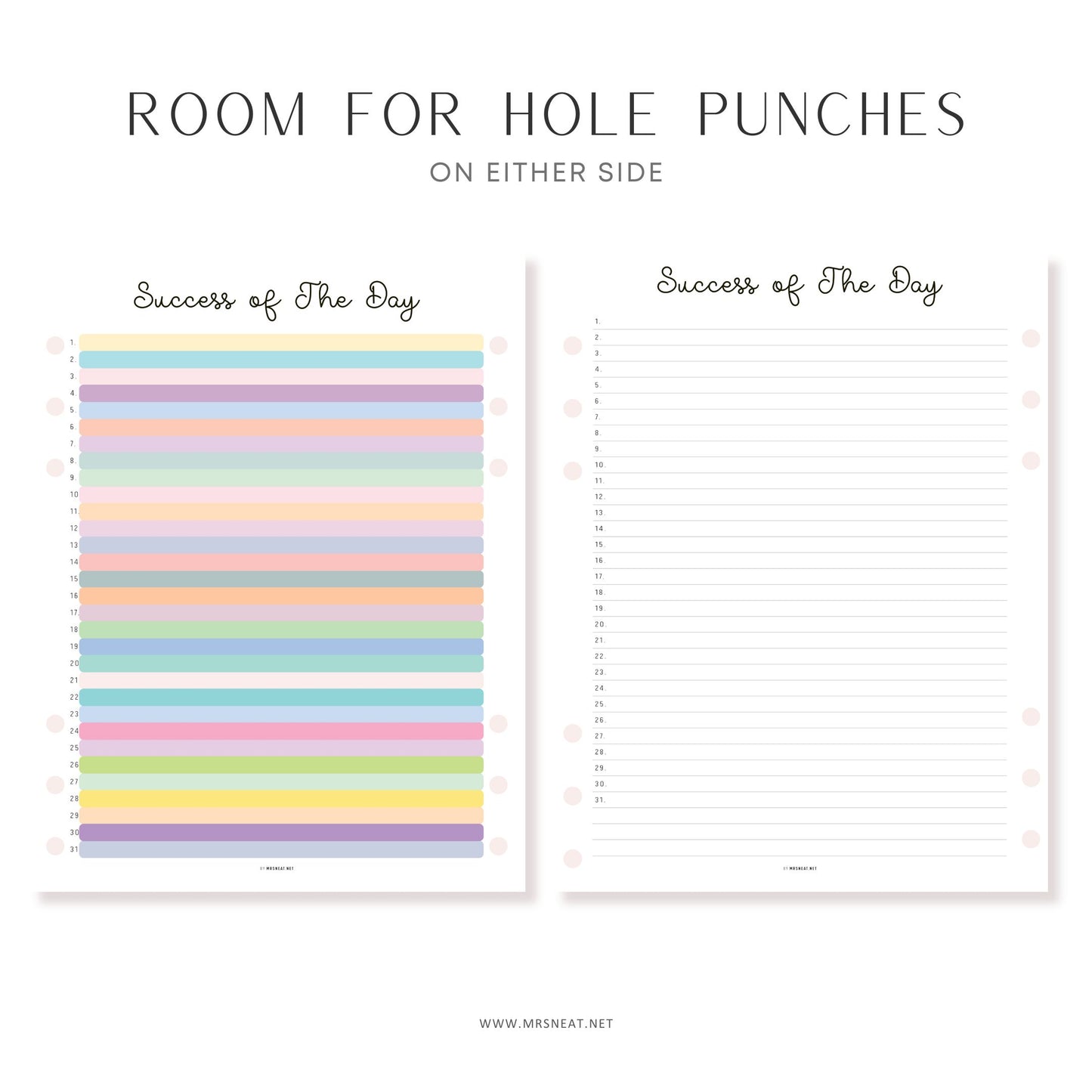 Success of the Day, PRINTABLE Journal Page, Highlight of the Day, Highlight Tracker, Gratitude Journal, Planner Page, Daily Success, PDF Fillable, Digital Planner, Printable Planner, A4, A5, Letter, Half Letter, 2 color options