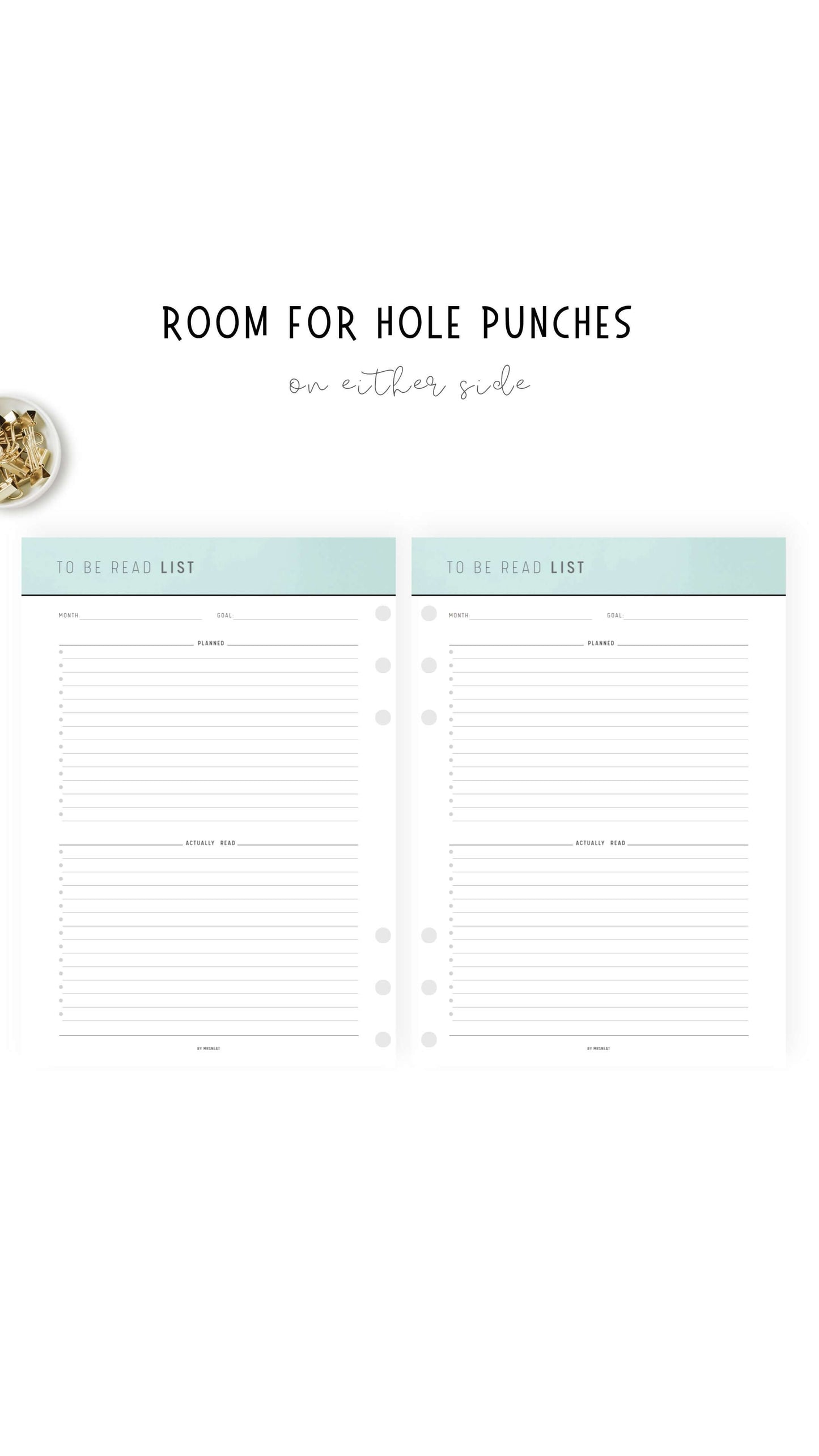 Green Books To Read List Template PDF
