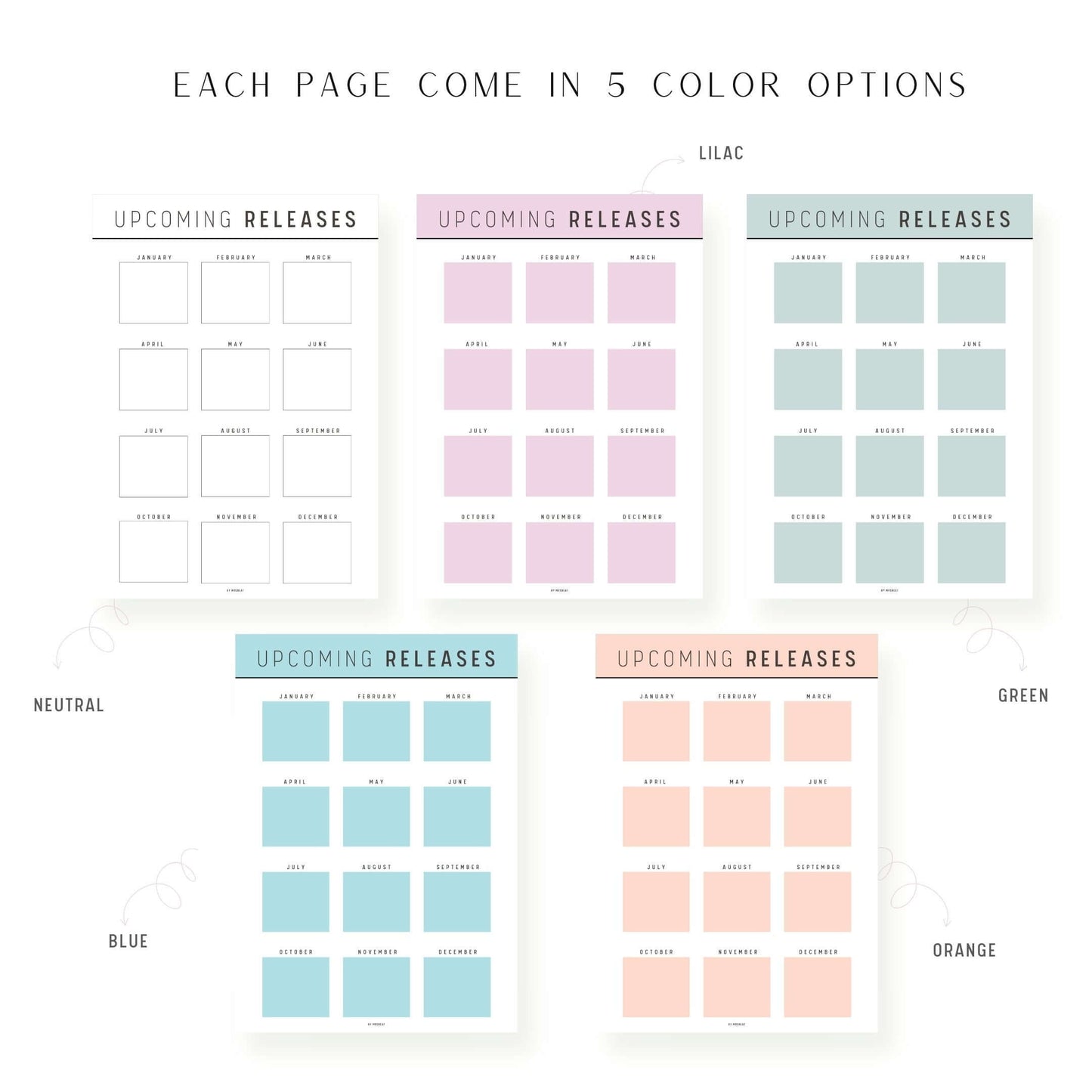 Colorful ultimate reading journal bundle