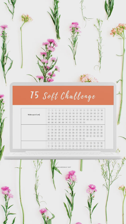 Printable 75 Soft Challenge Template