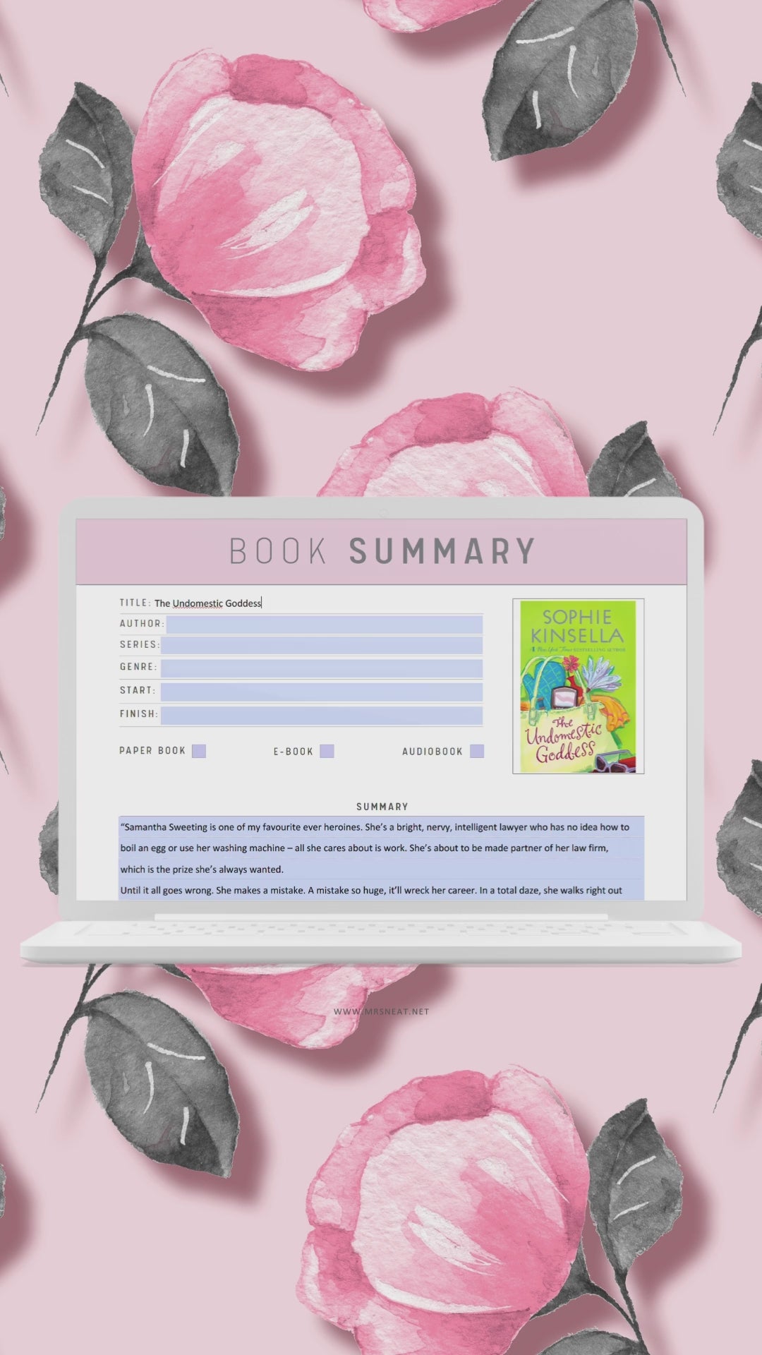 Colorful Book Summary Template Printable