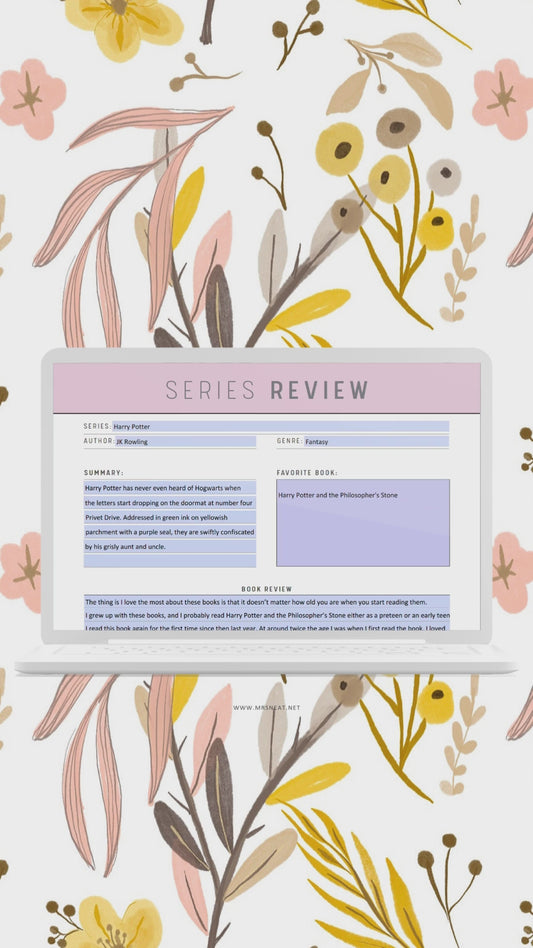 Book Series Review Template PDF - M213