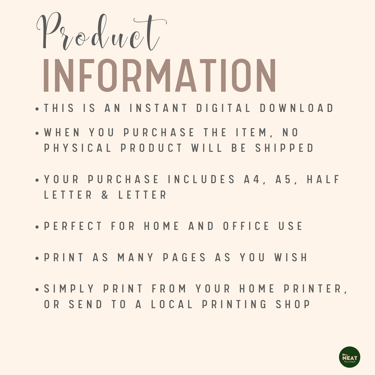 Income and Expense Tracker Planner in one page product information