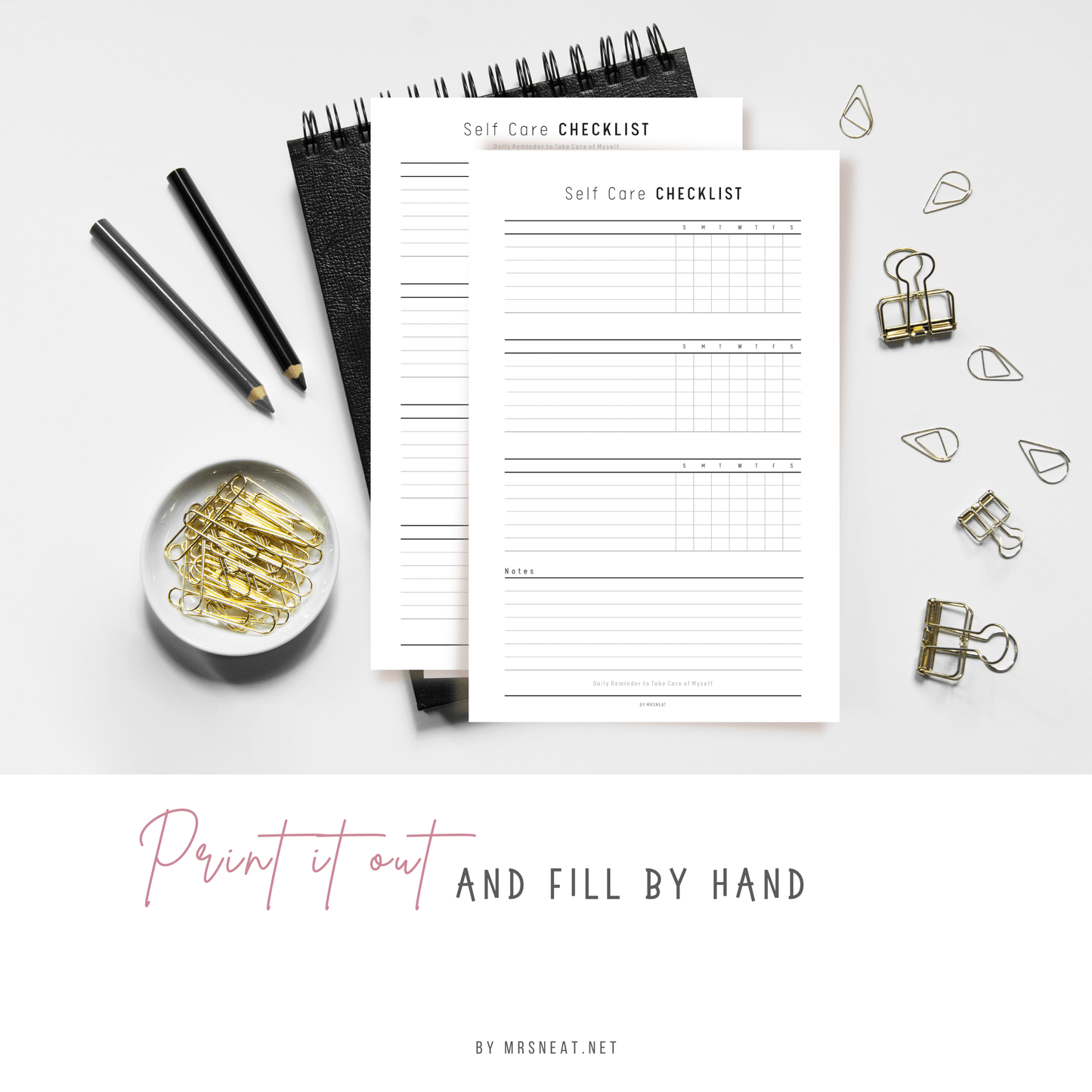 Self-care checklist - M150