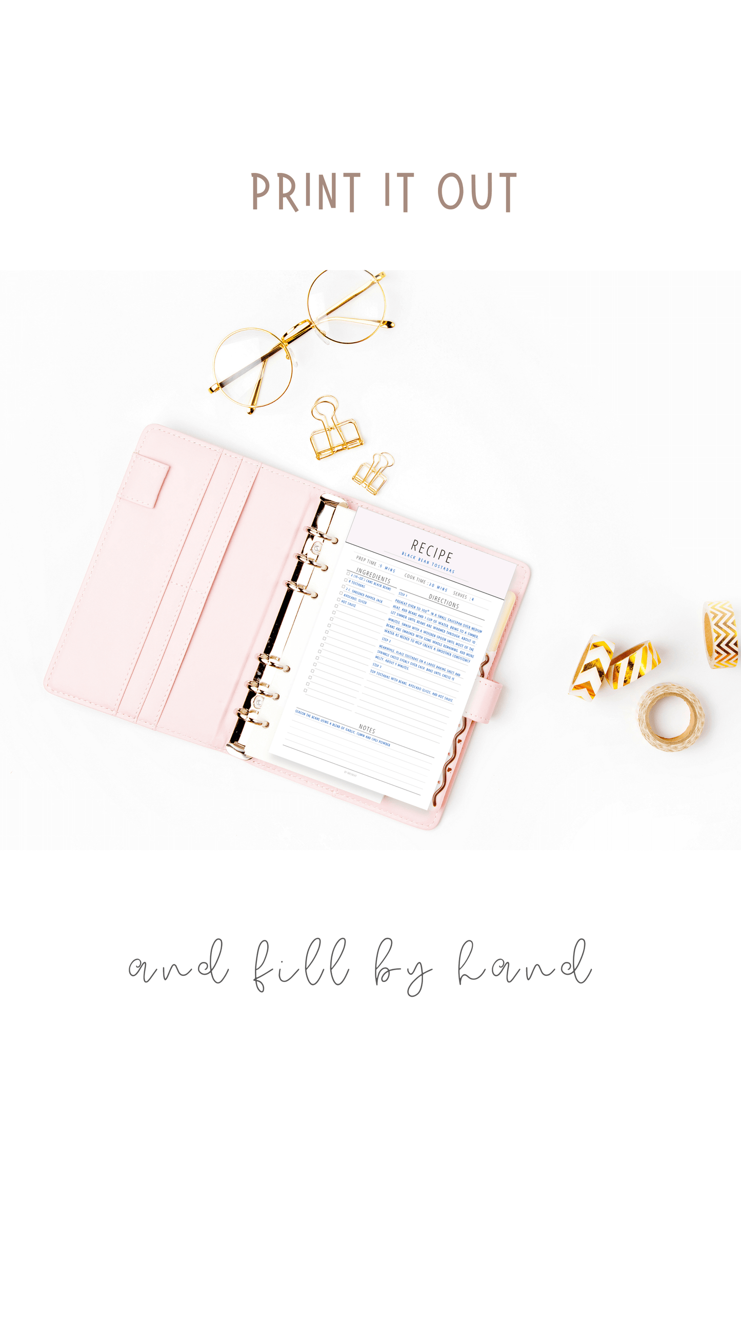 Free Recipe Page Template - M149