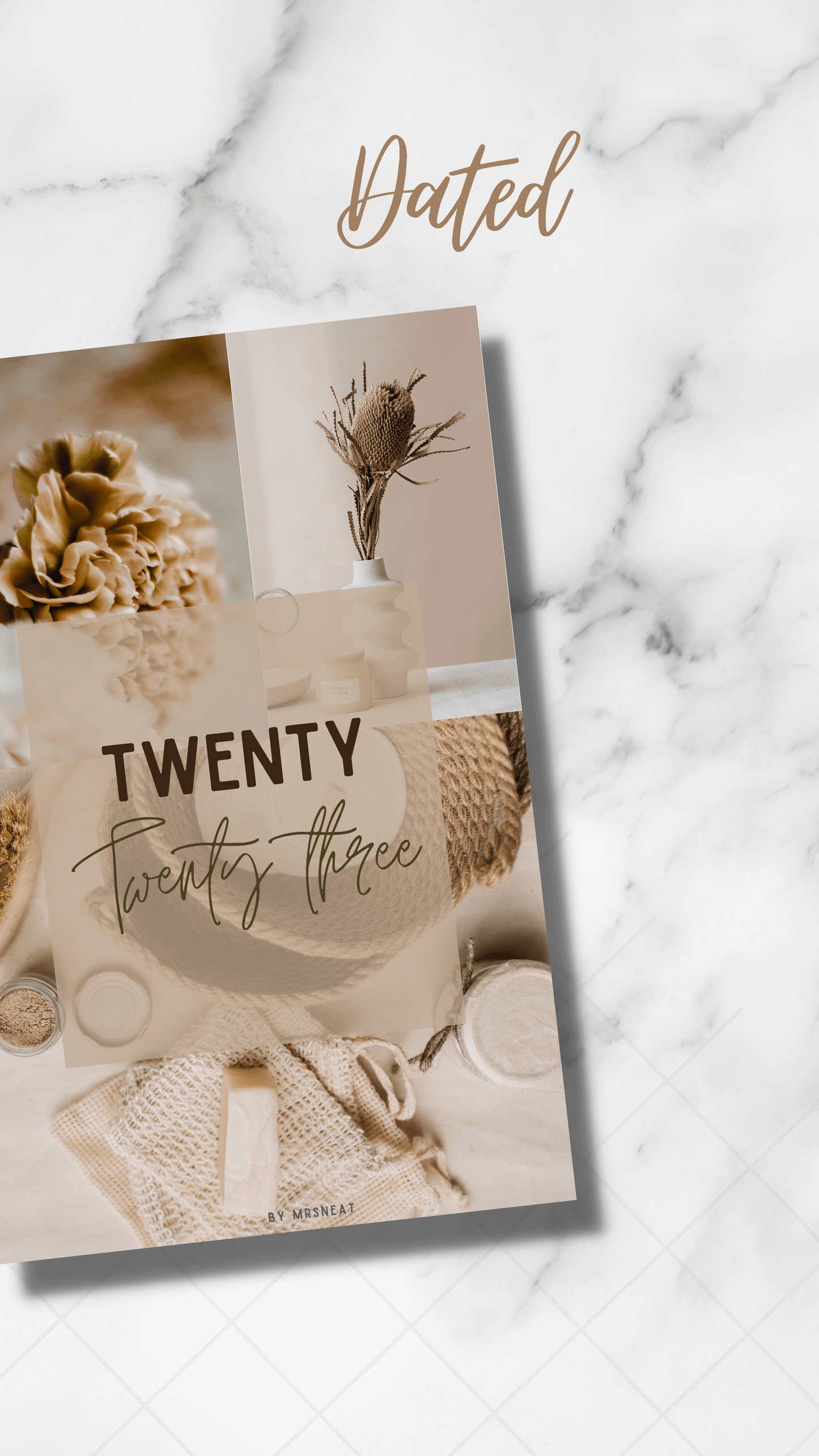 Cozy Cinnamon Planner Dashboard