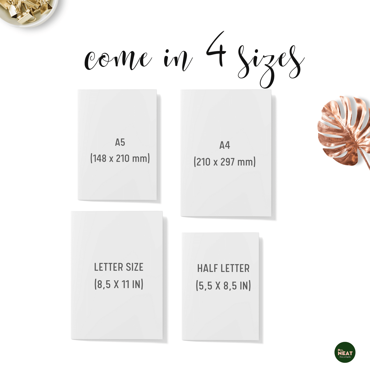 Floral $5000 Money Saving Challenge in 26 Weeks Planner in A4, A5, Letter and Half Letter size