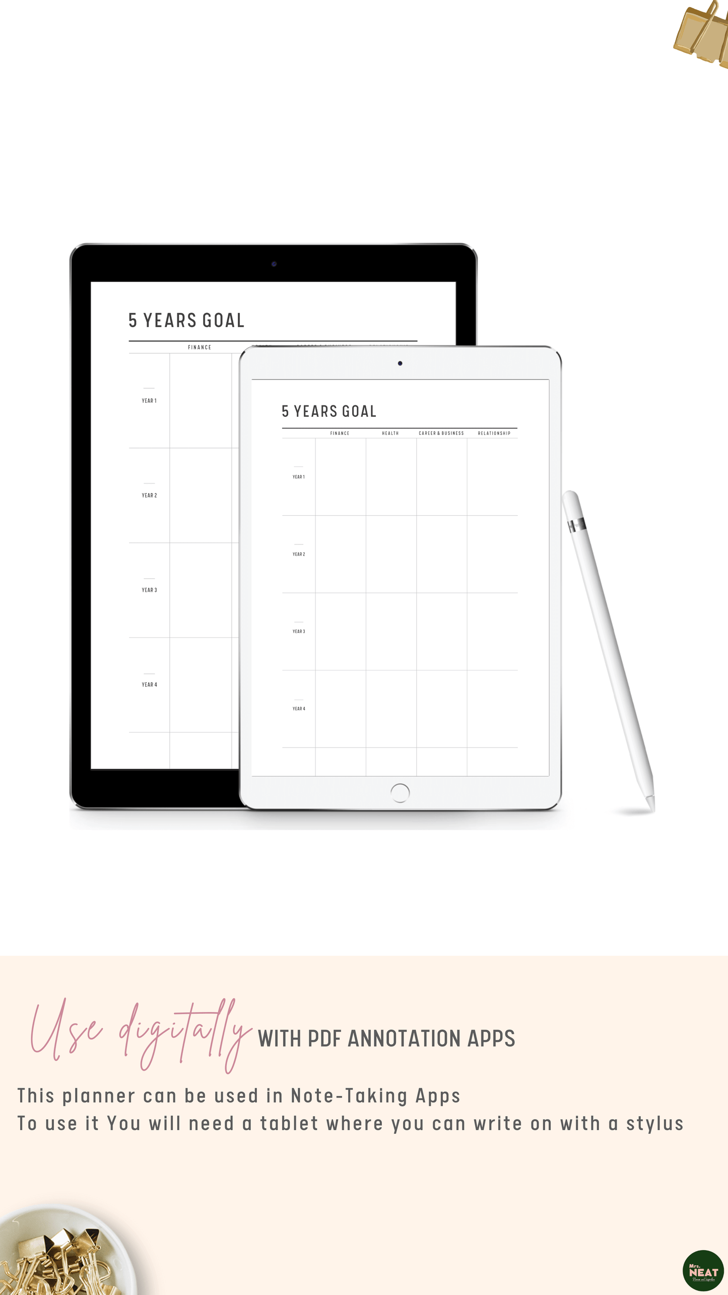 5 Year Goal Planner - M170