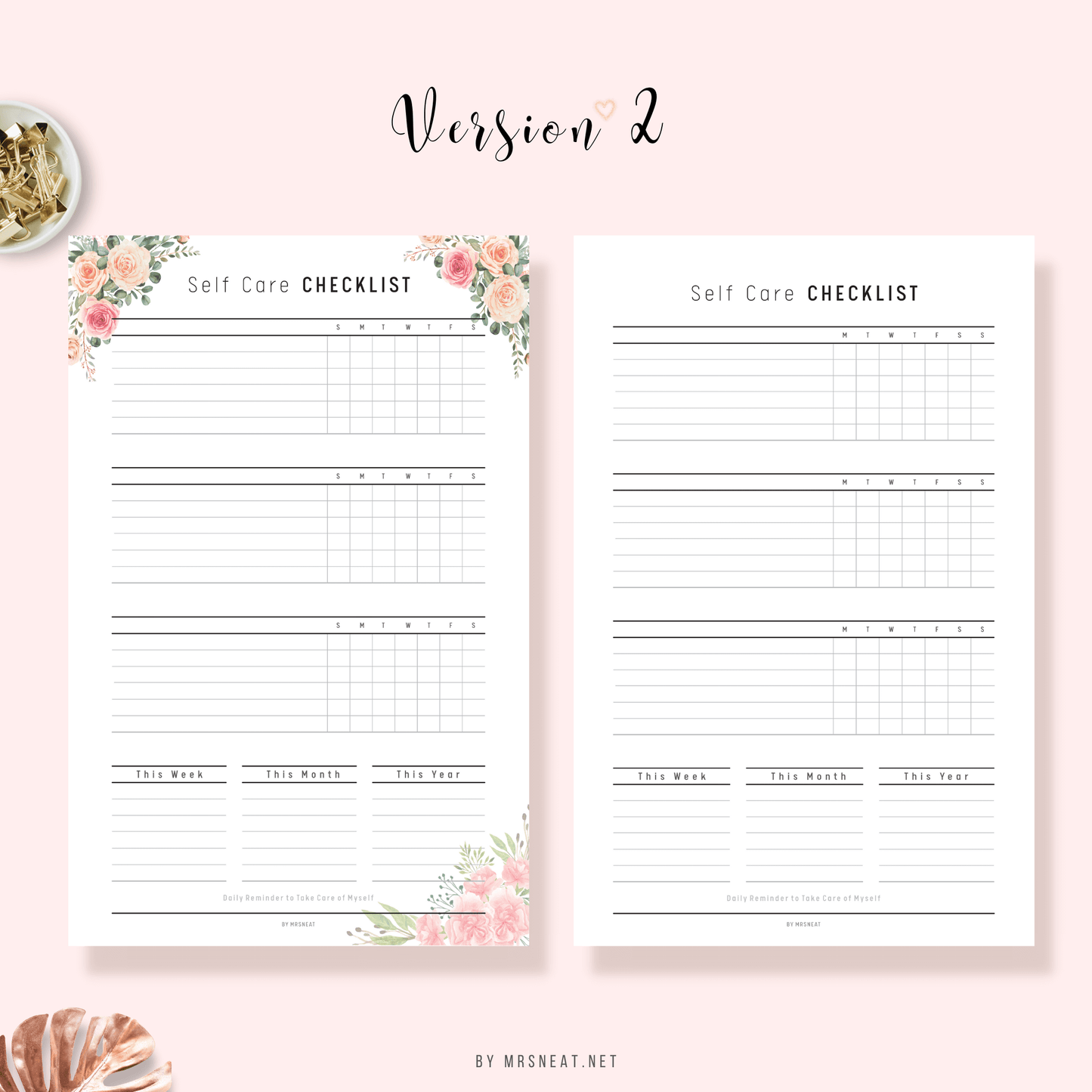 Self-care checklist - M150