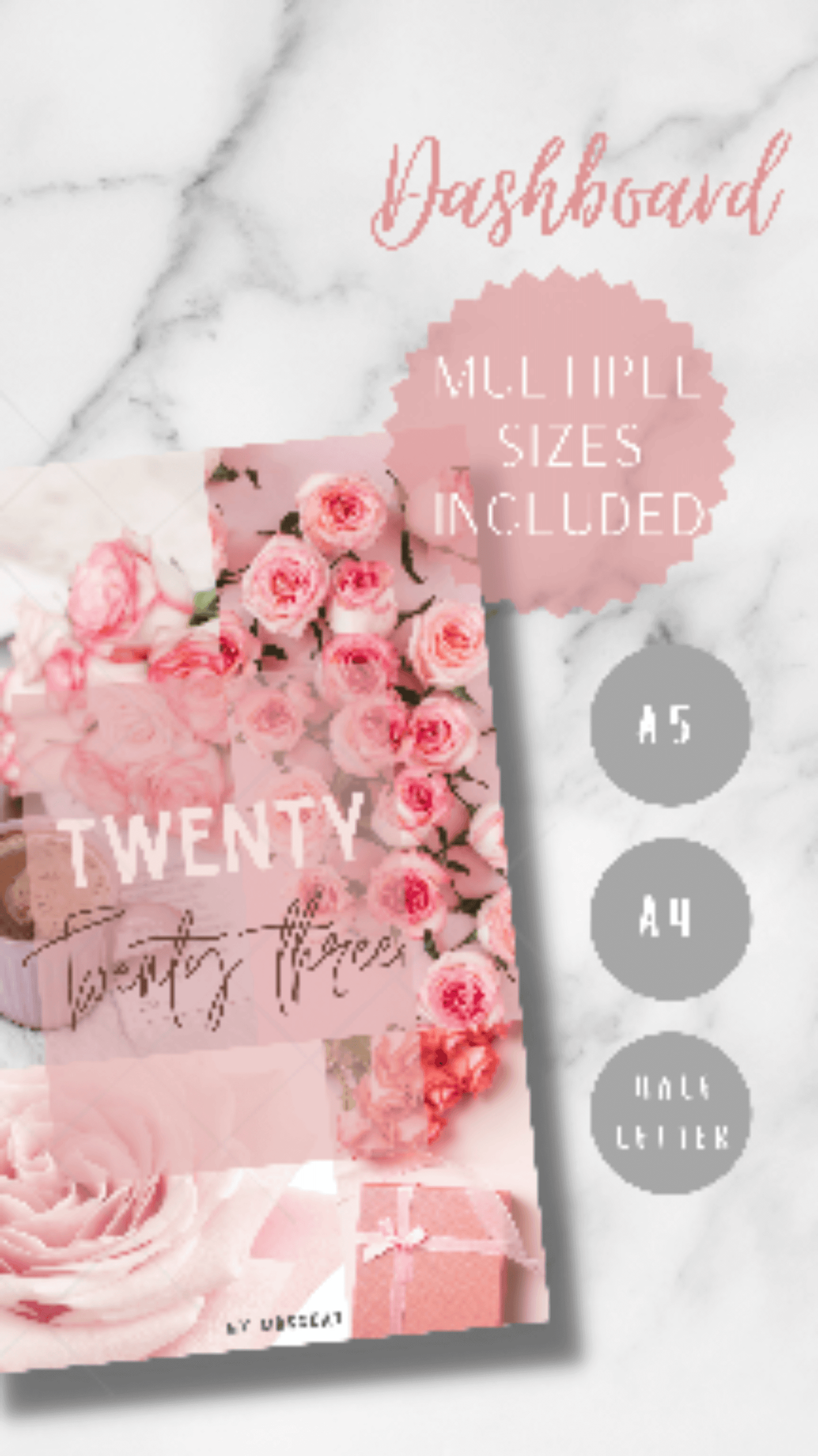 Floral Blush Planner Dashboard - M162