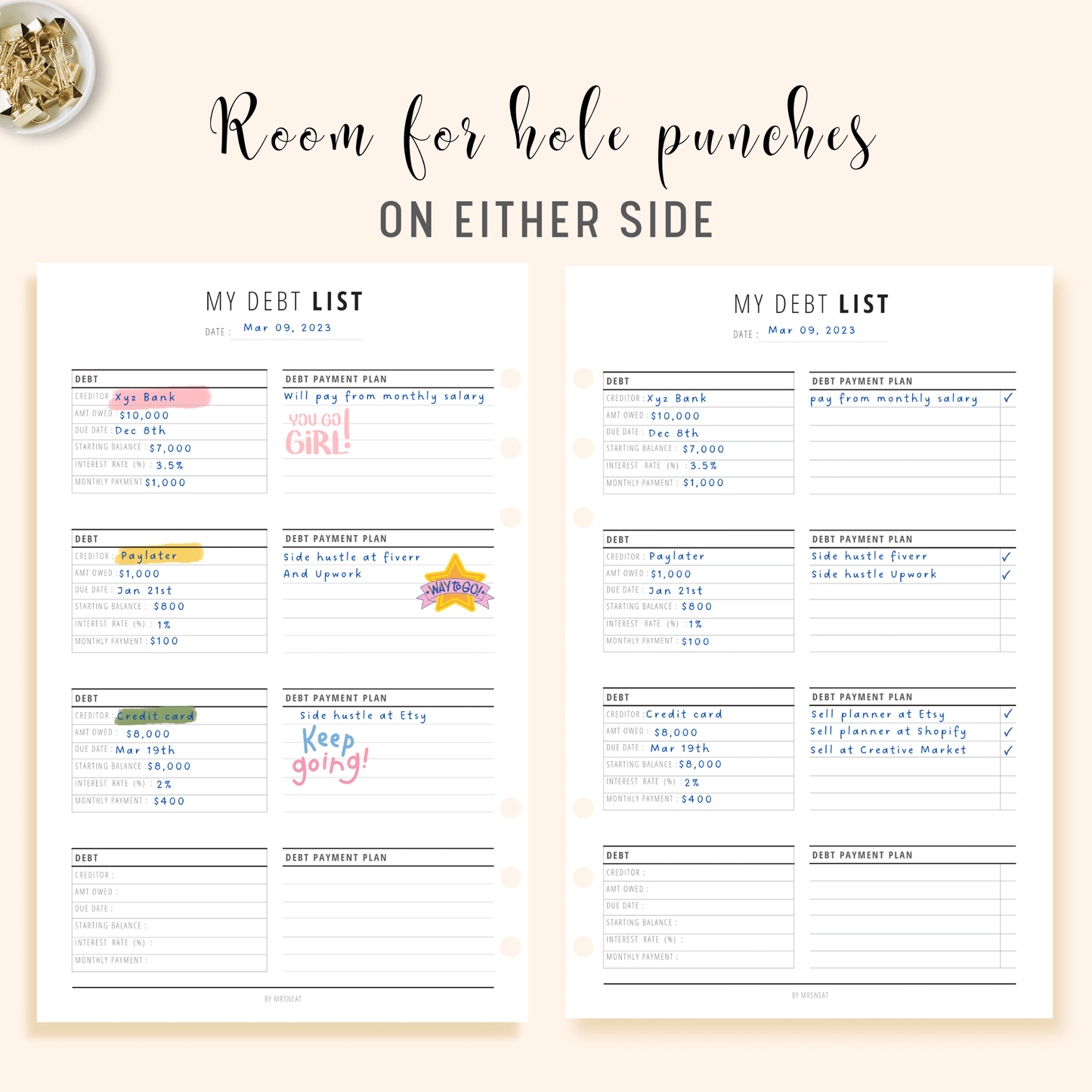 Debt Payoff Planner - M143