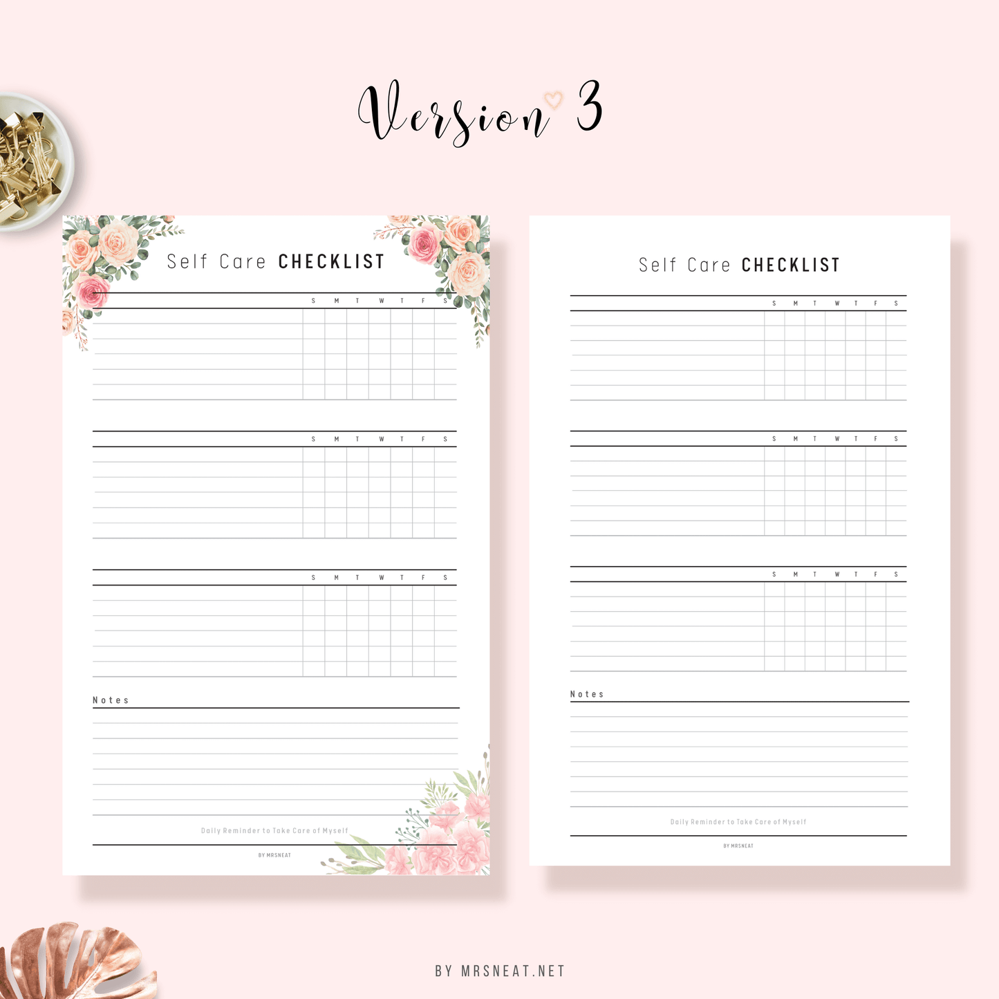 Self-care checklist - M150