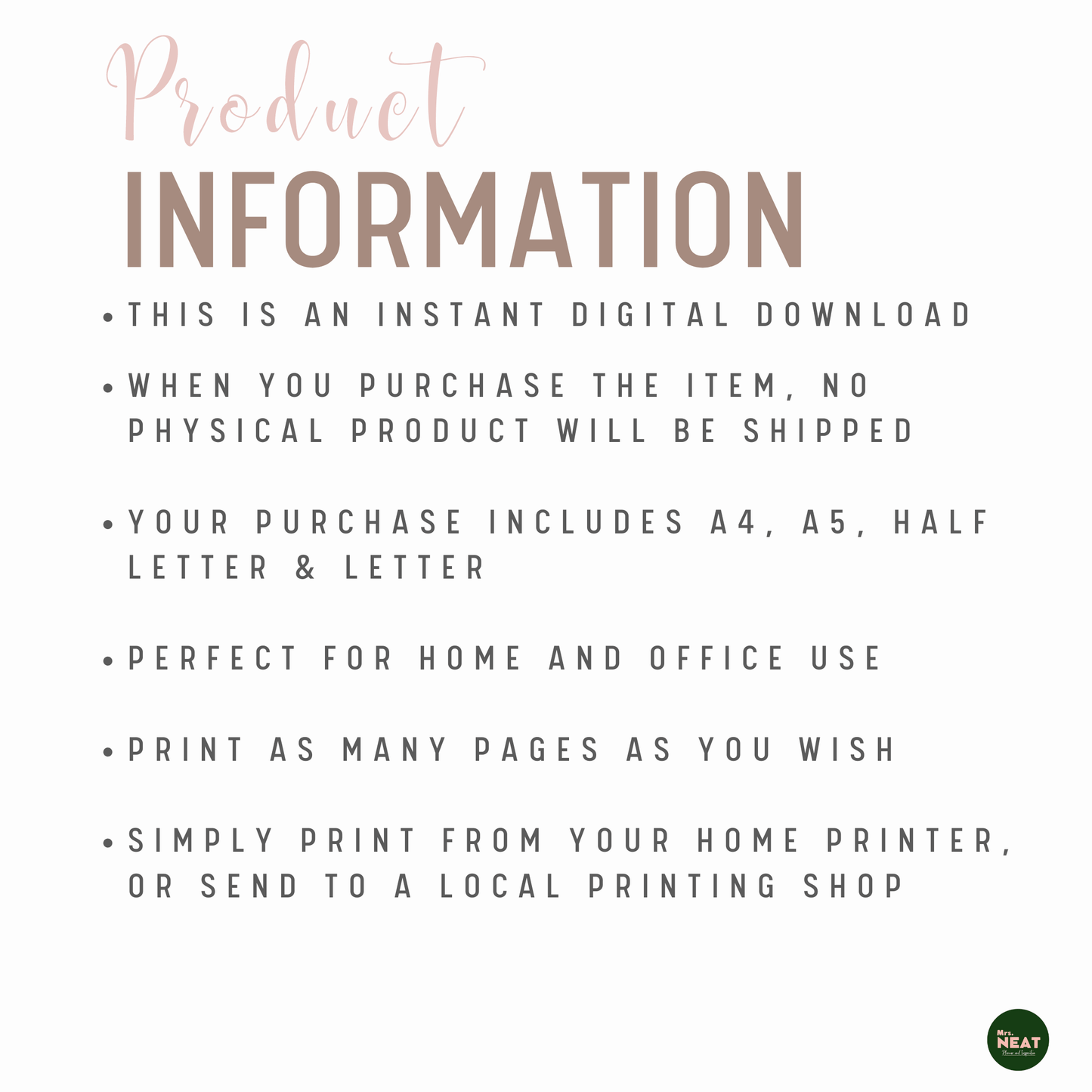 Floral Money Saving Challenge Planner to save $10000 in 52 weeks Product Information